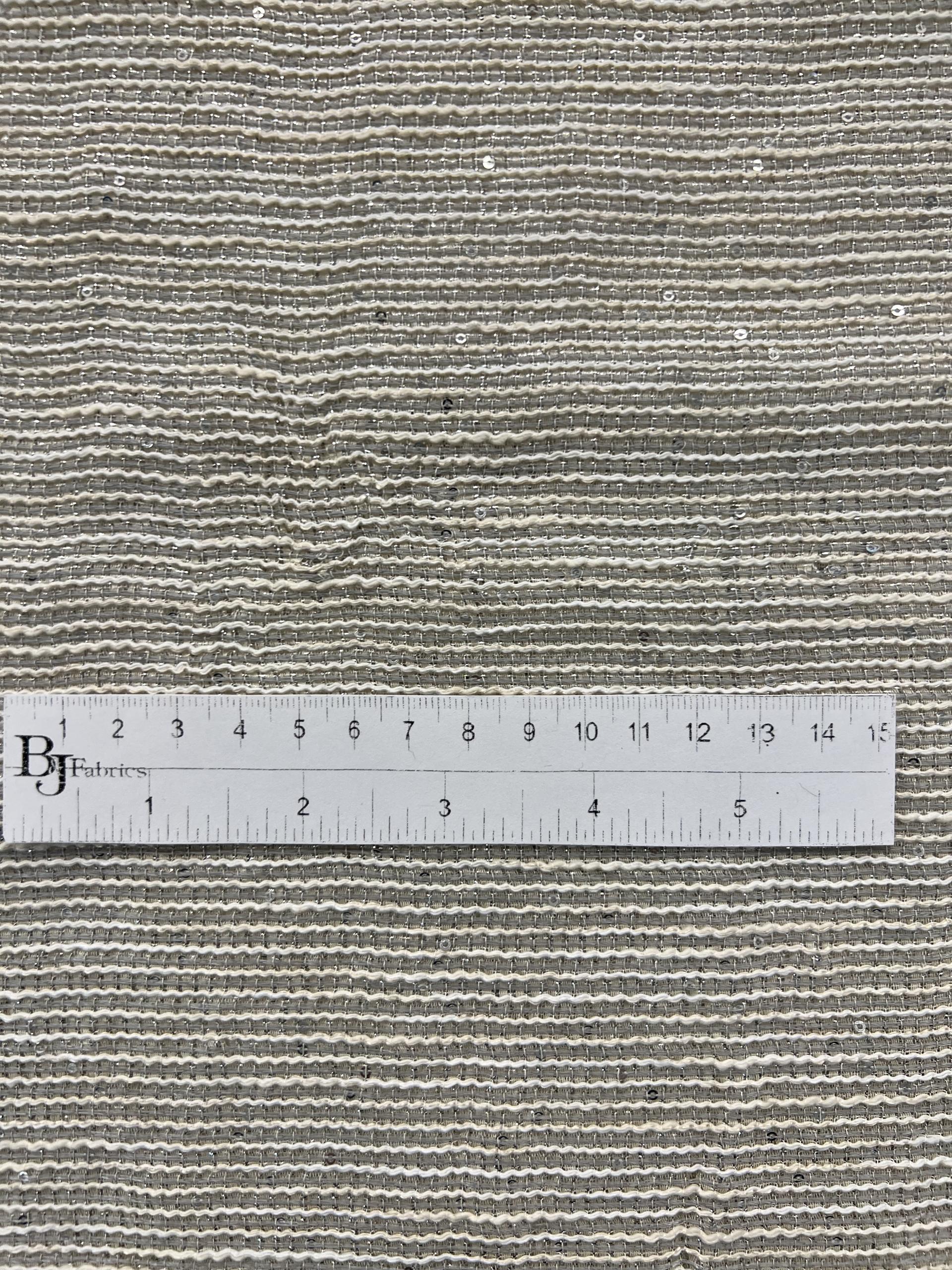 Micro Sequin on Lamé Cotton