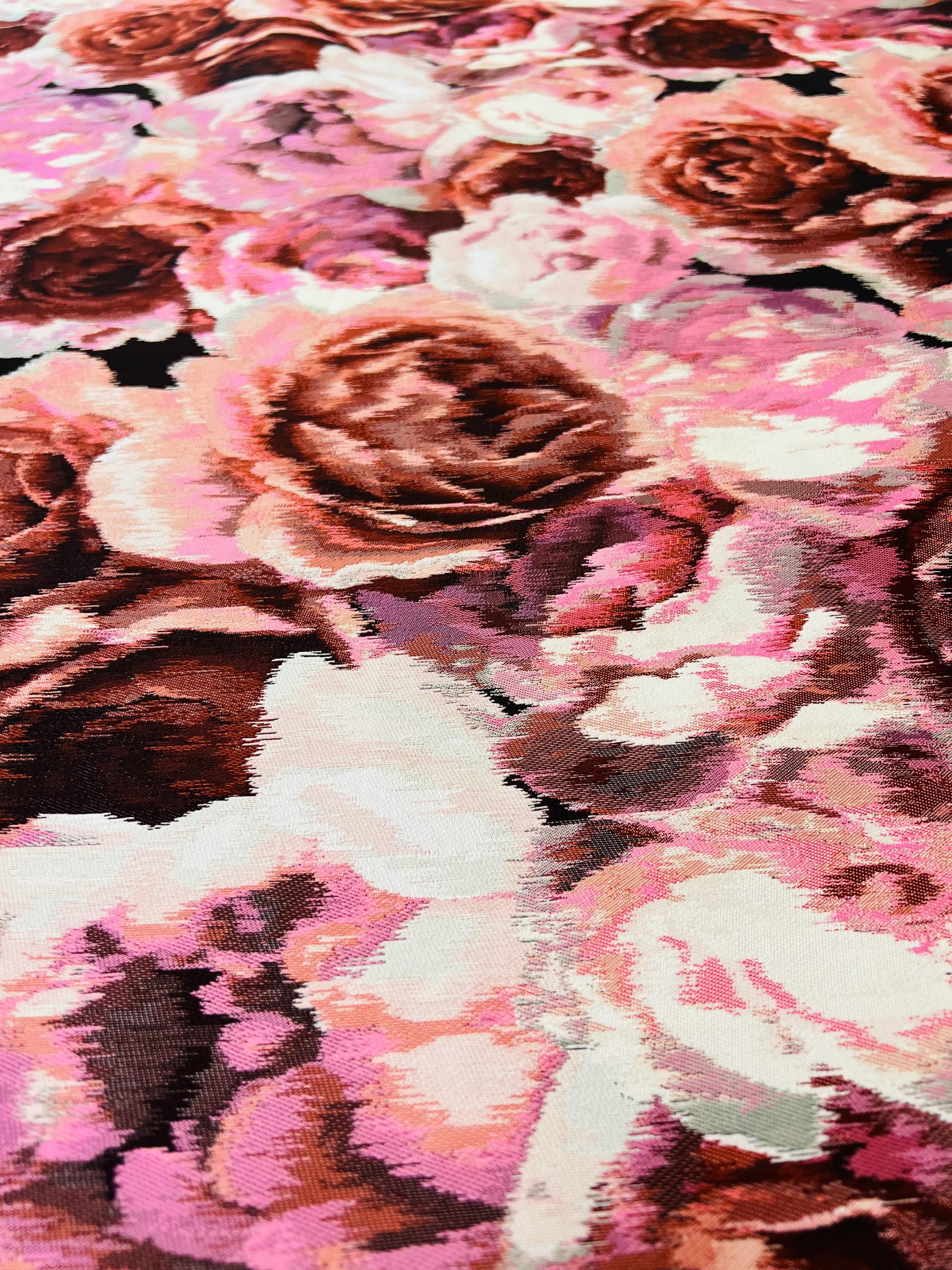 Jacquard Acetate Floral Brocade