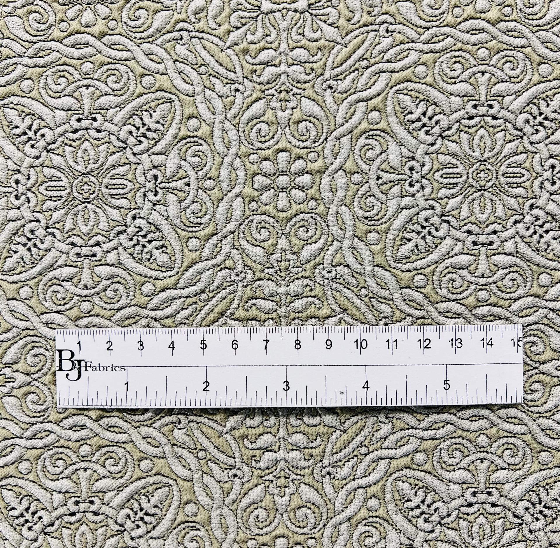 Celtic Style Brocade in Beige & Putty