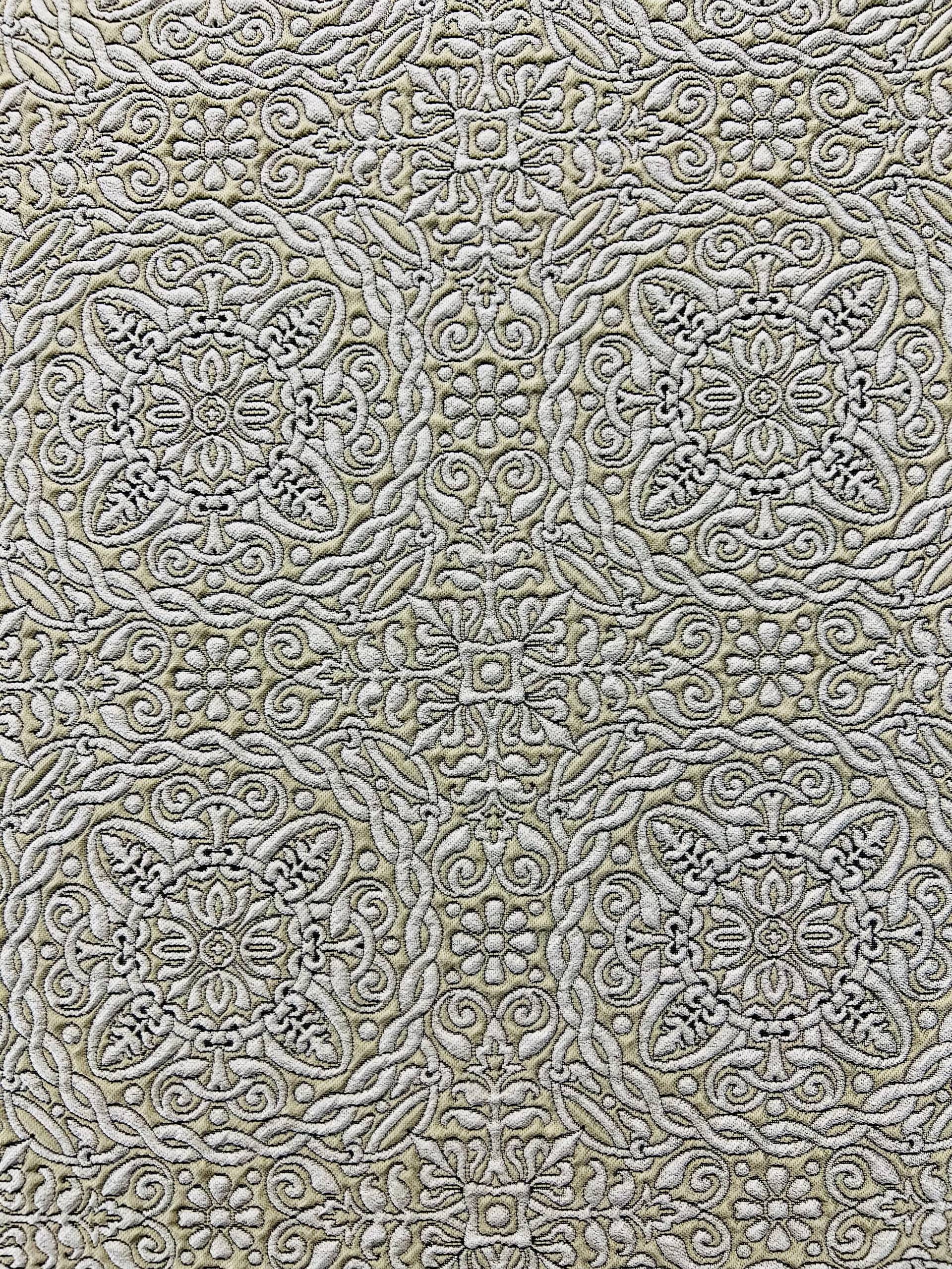 Celtic Style Brocade in Beige & Putty