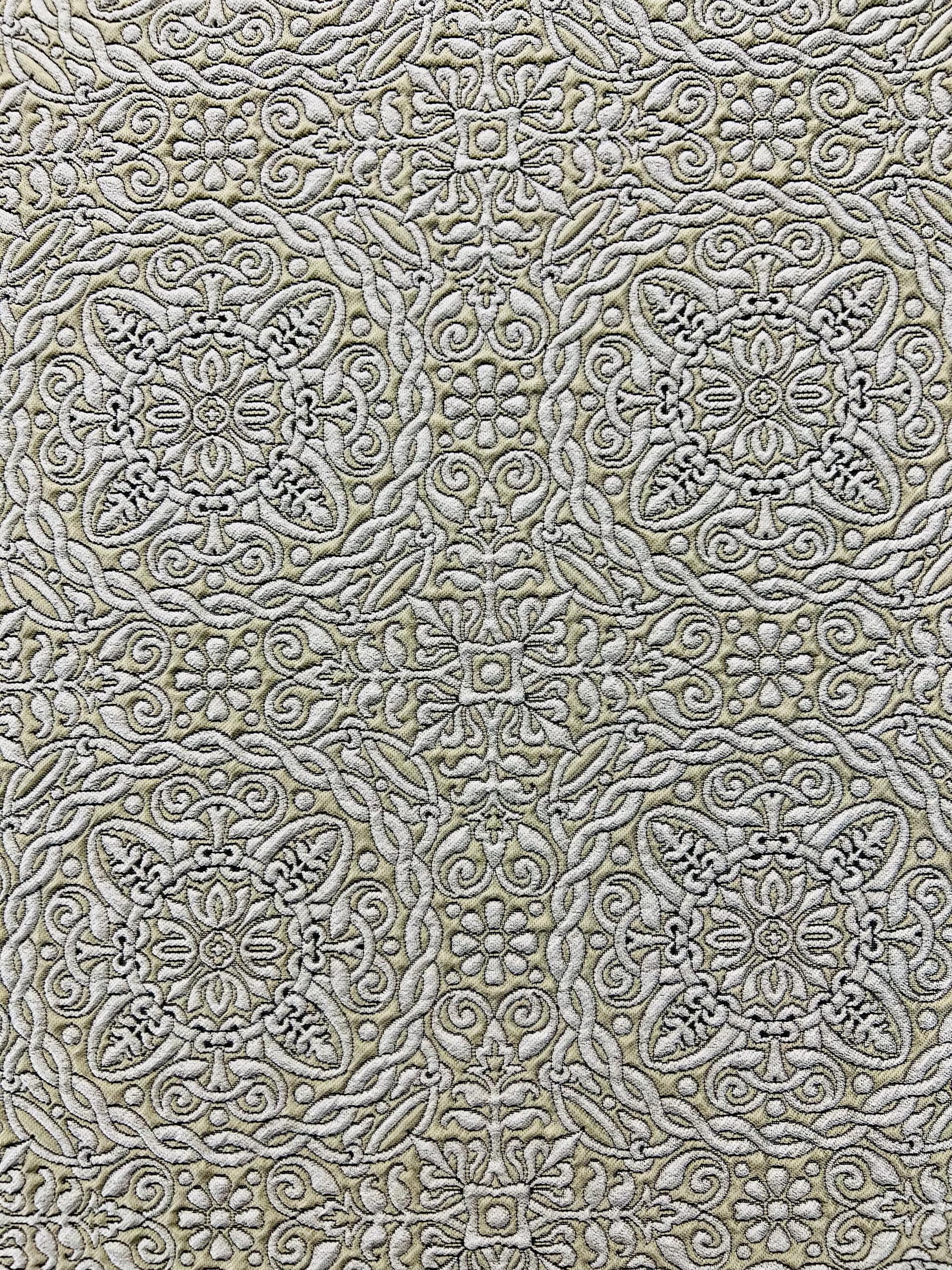 Celtic Style Brocade in Beige & Putty