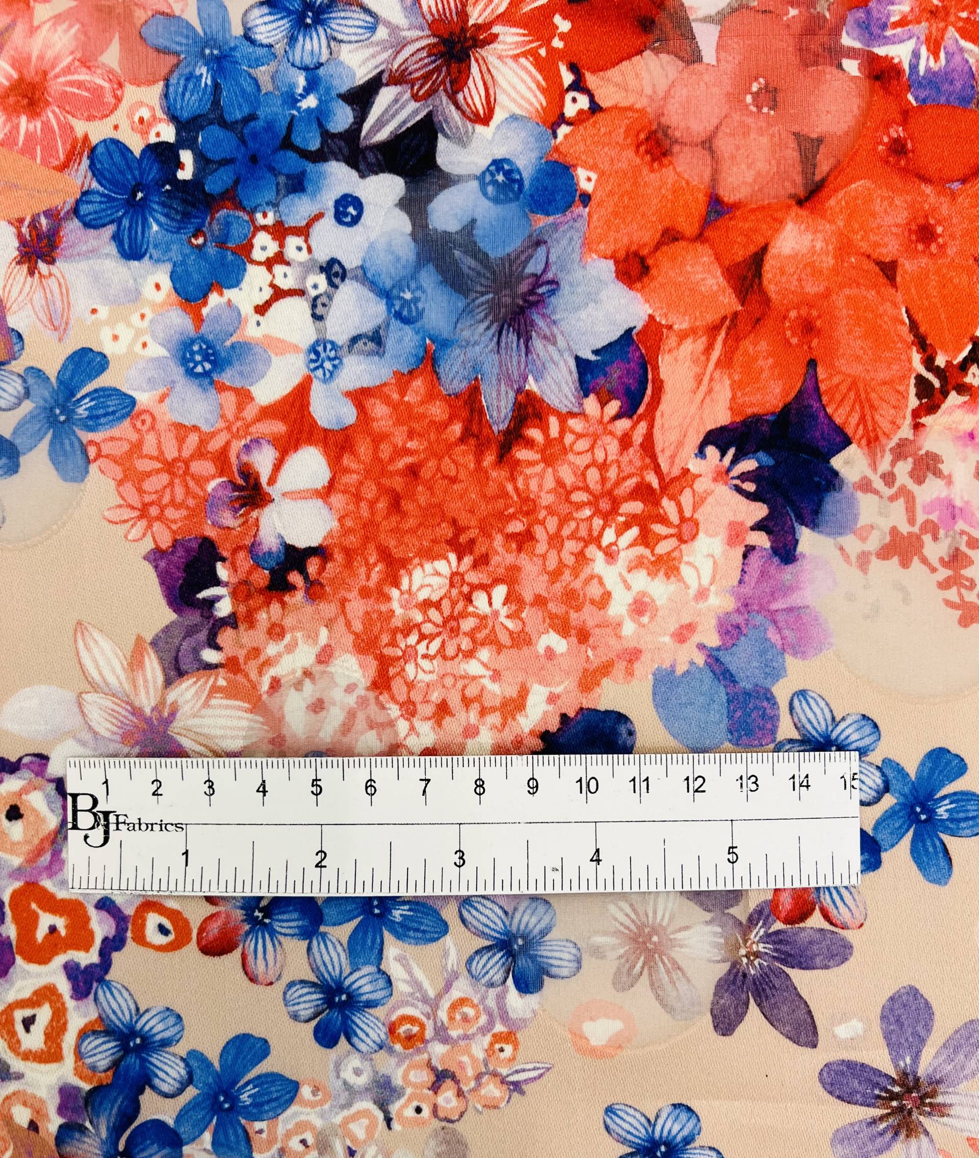 Printed Heavy Weight Satin Organza Burnt-Out