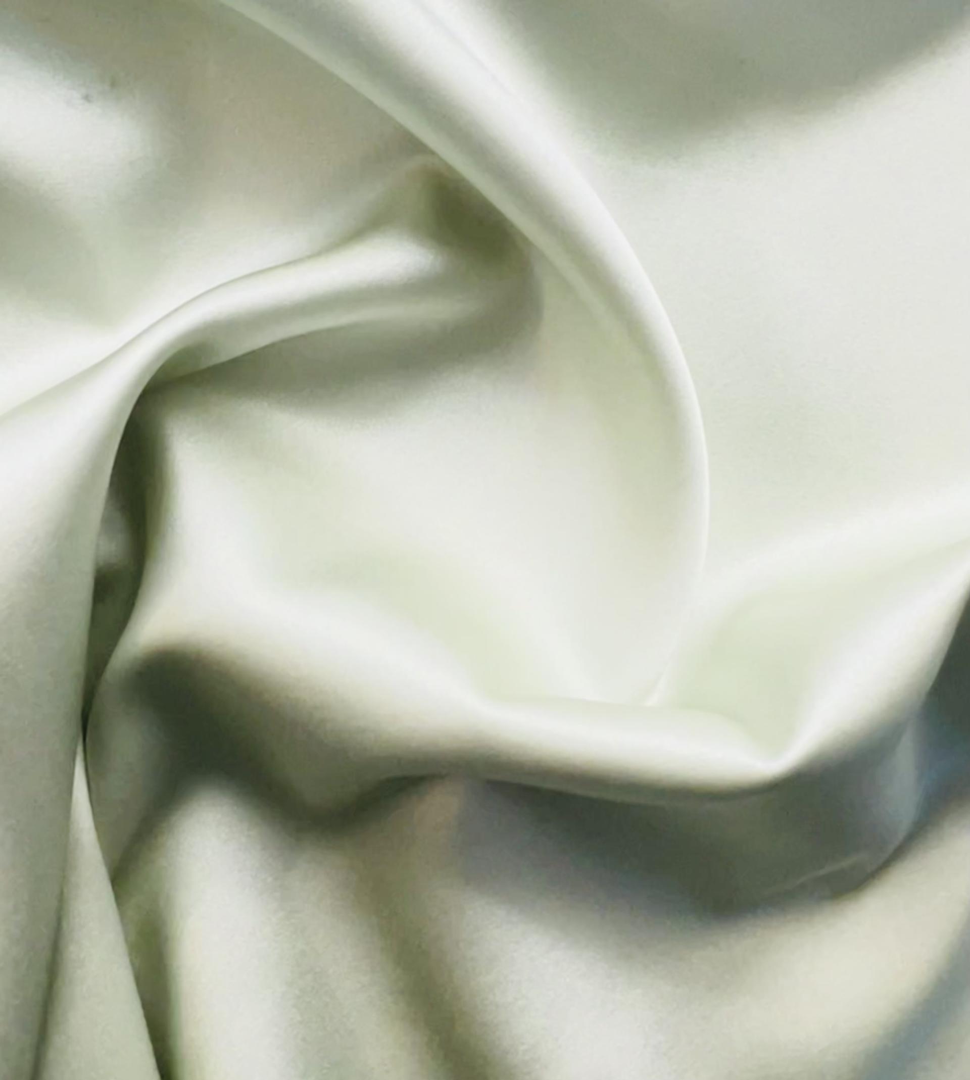 Stretch Silk Charmeuse in Tea Green