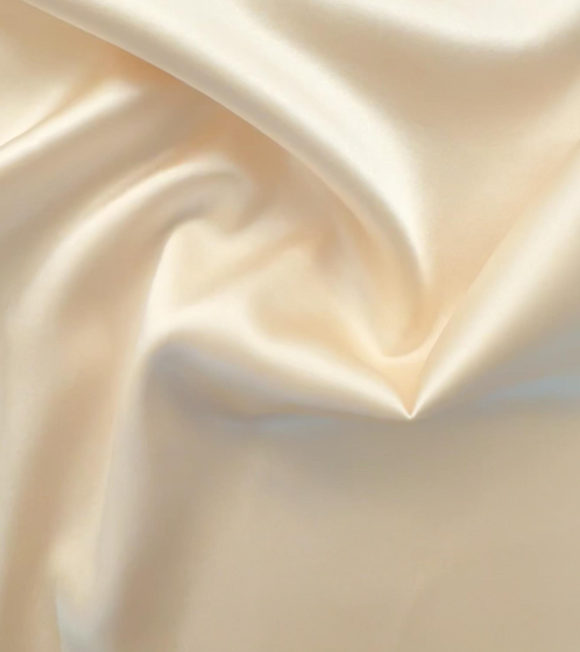 Stretch Silk Charmeuse in Light Peach