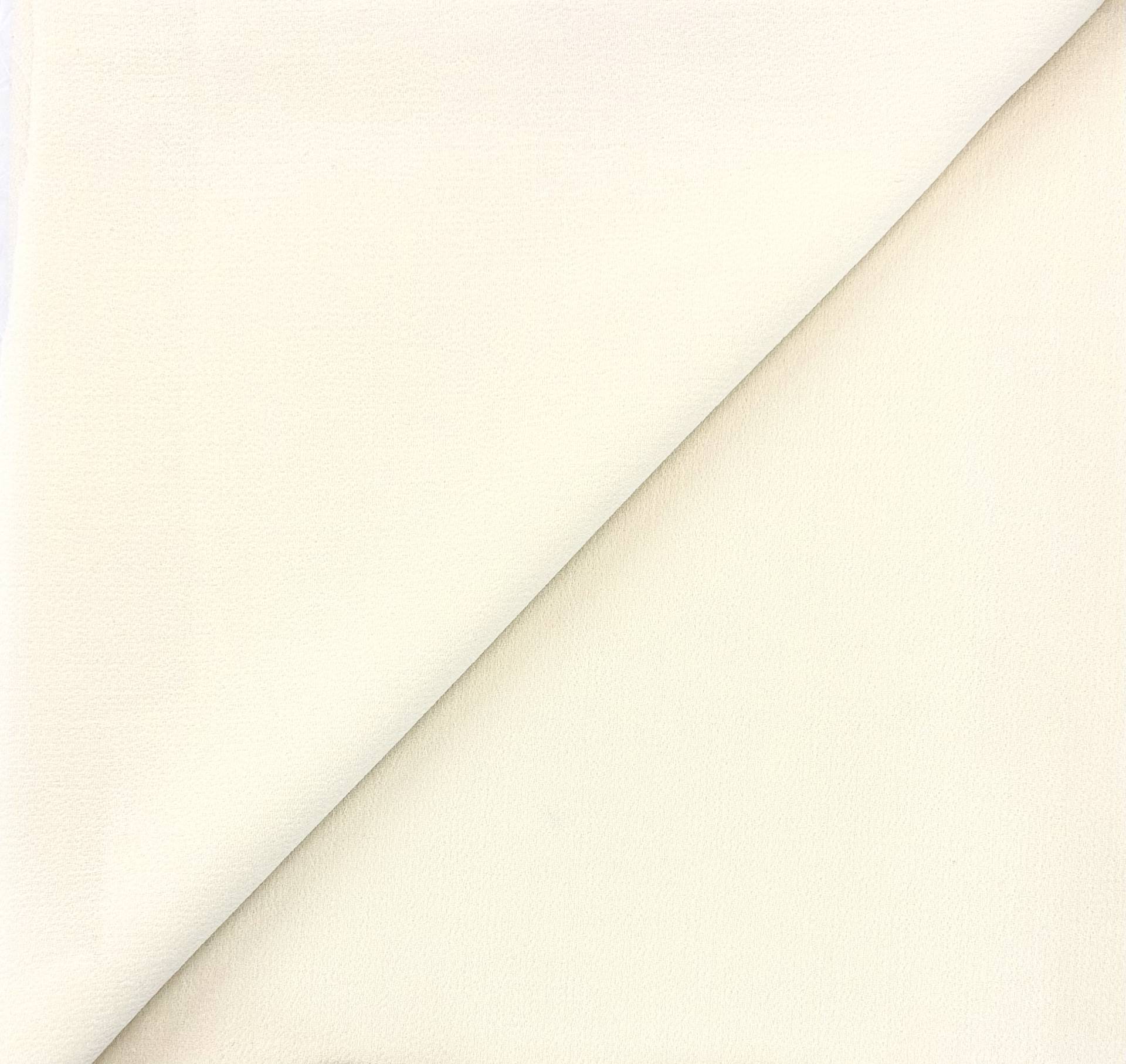 Italian Wool Double Crepe in Ivory
