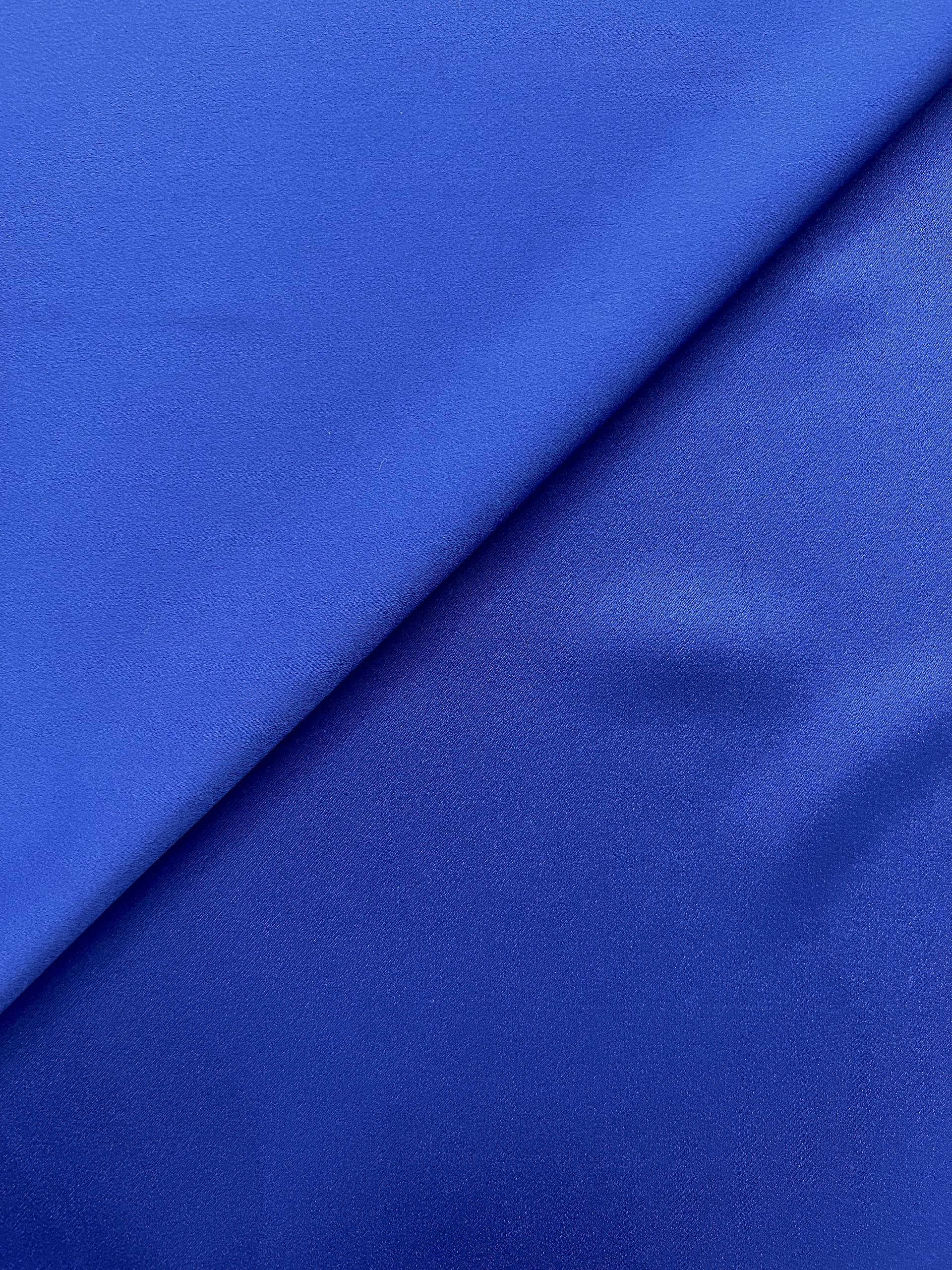 Triacetate Stretch Crepé Back Satin in Royal Blue