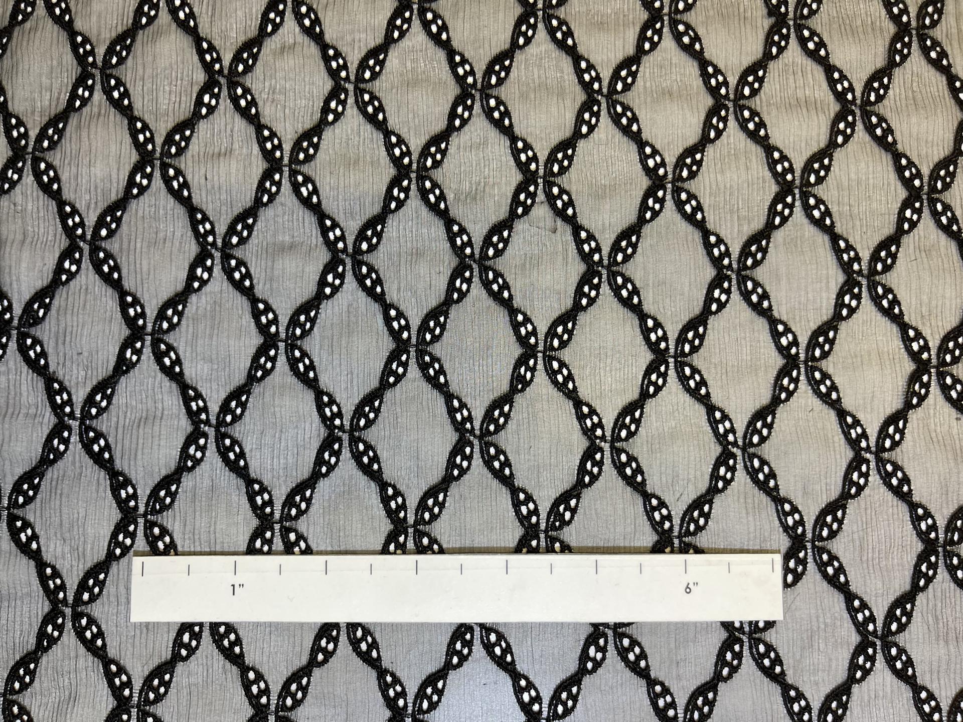 Embroidered Silk Chiffon