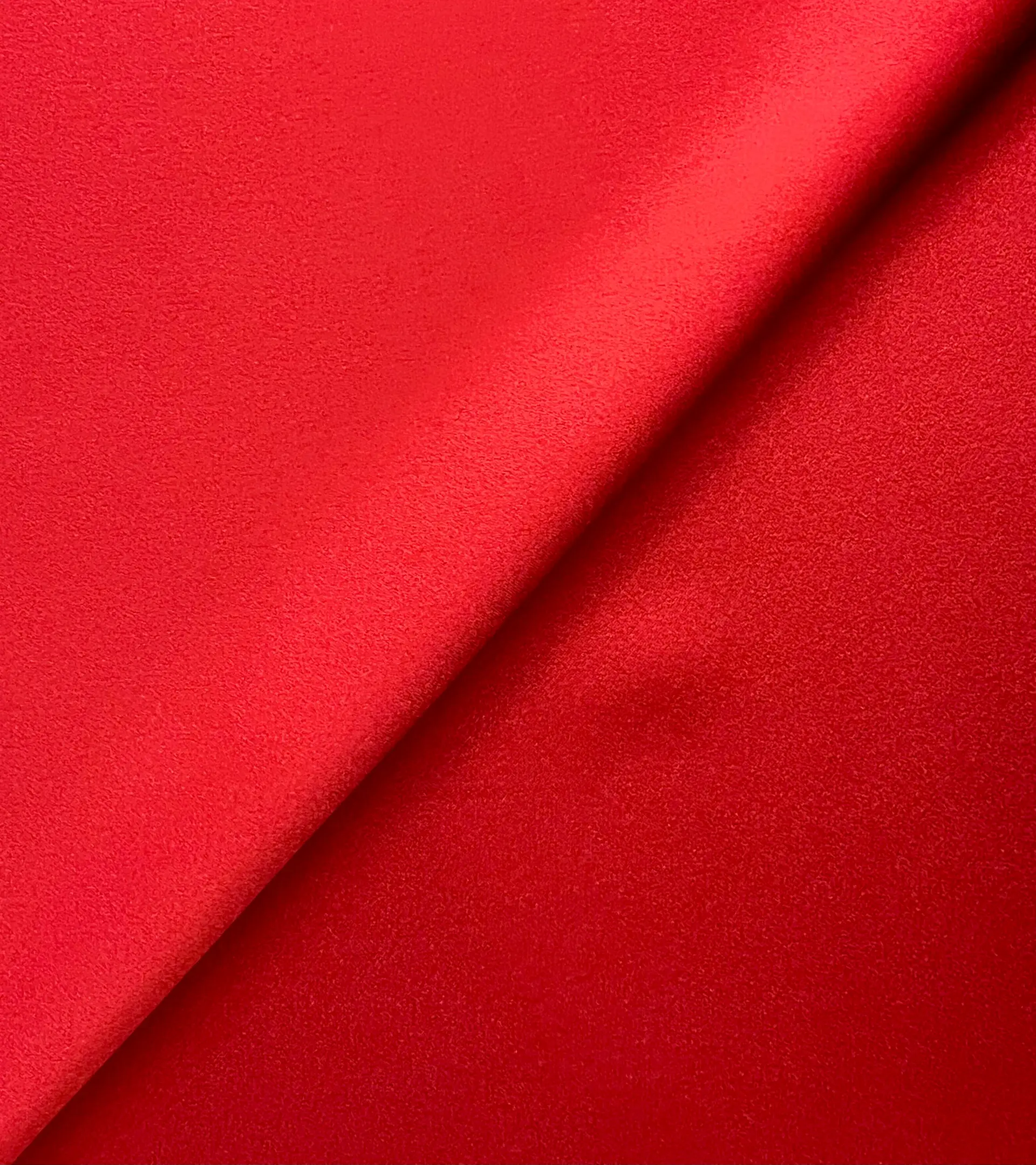 Triacetate Stretch Crepé Back Satin in Bright Red