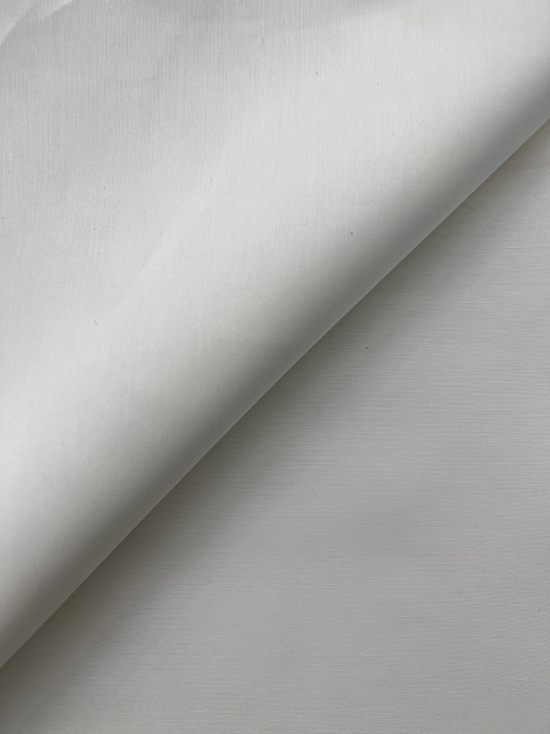 Silk & Cotton Faille in White