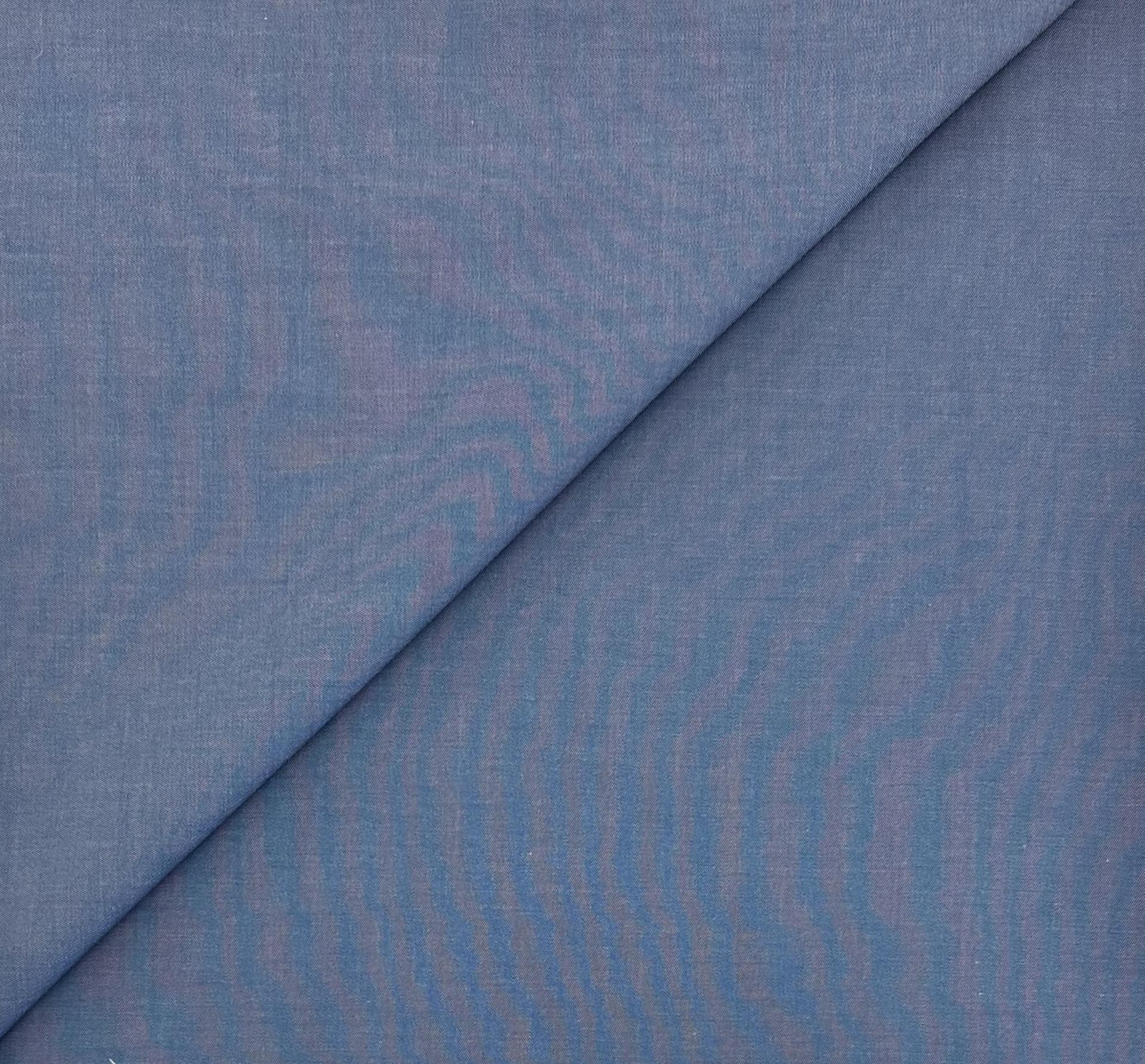 Cotton Denim Shirting in Blue