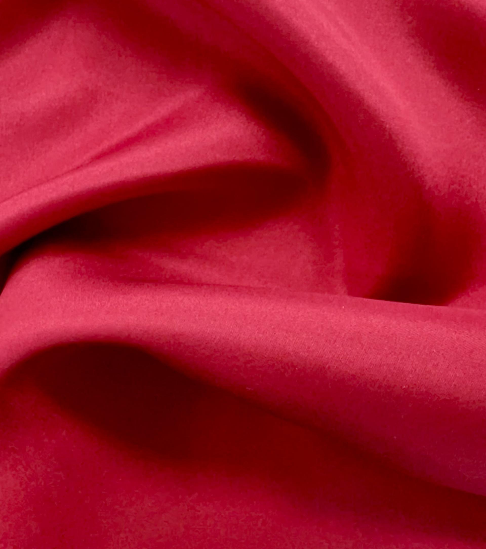 Pure Silk China in Crimson