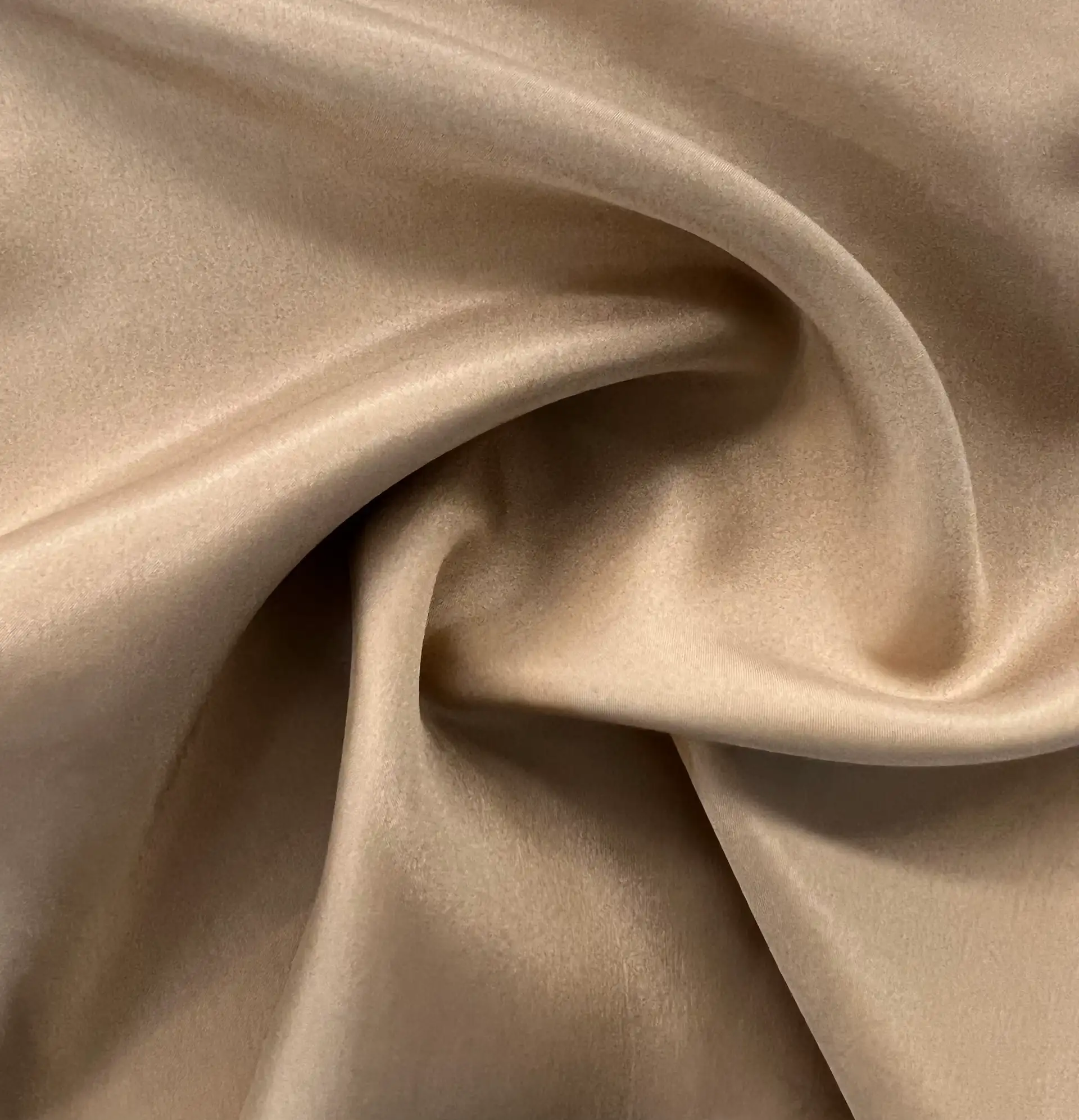 Pure Silk China in Tan
