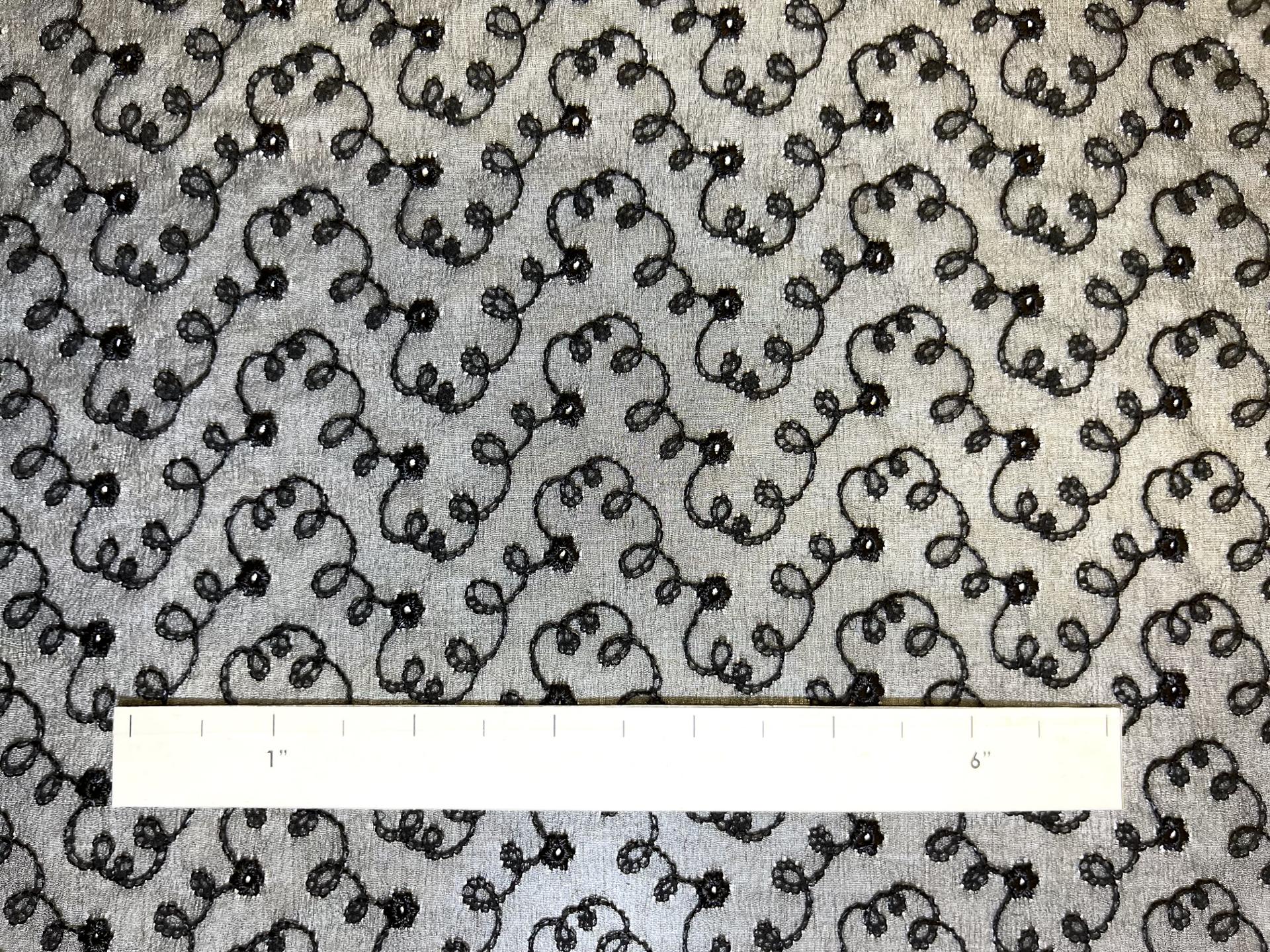 Embroidered Silk Chiffon