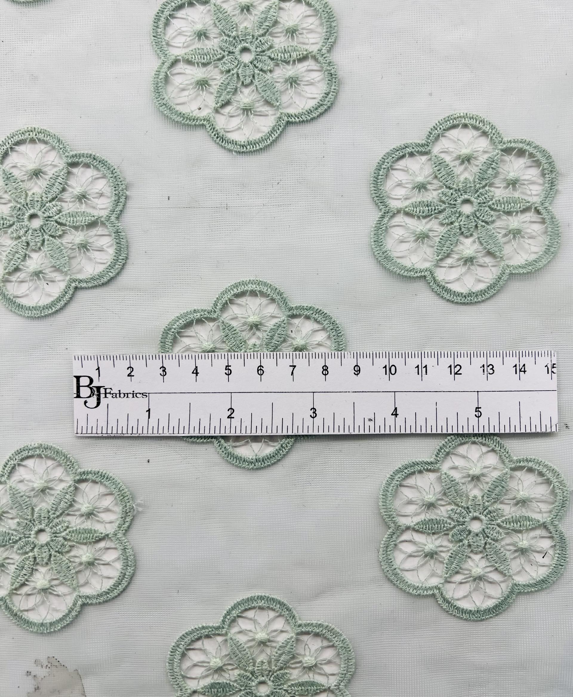 Embroidered Illusion With Cut Out Work