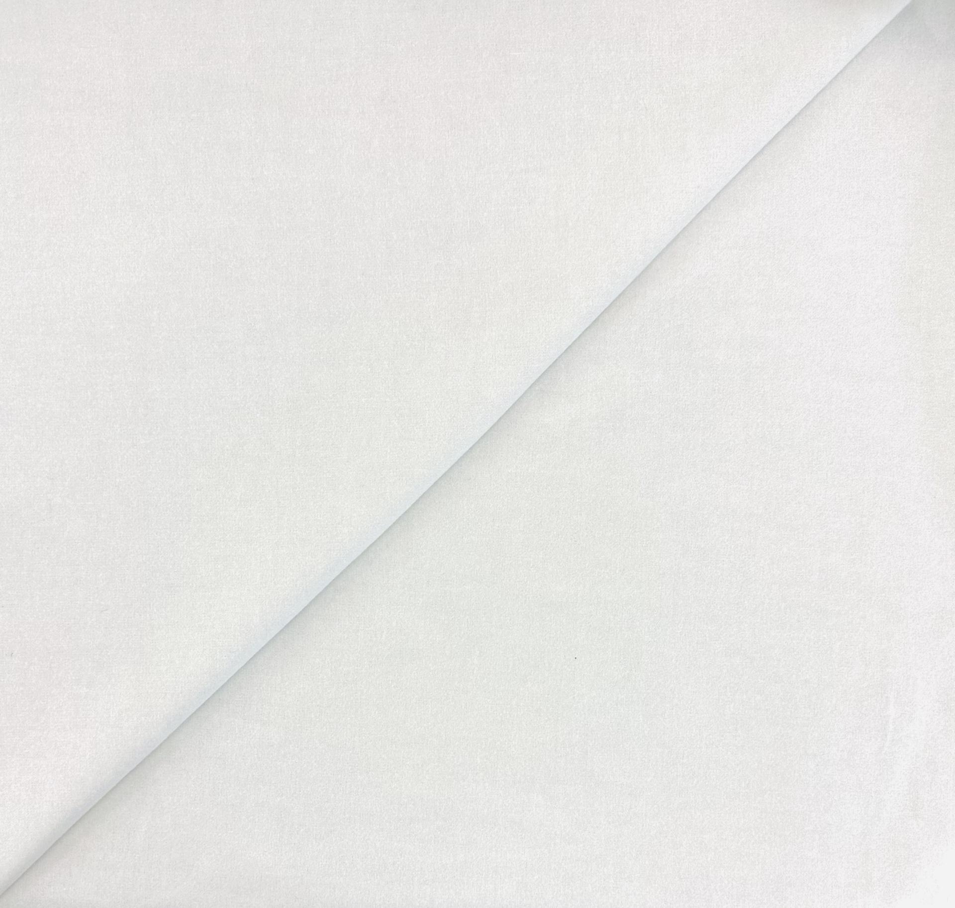 Cotton 2-Ply Flannel in White