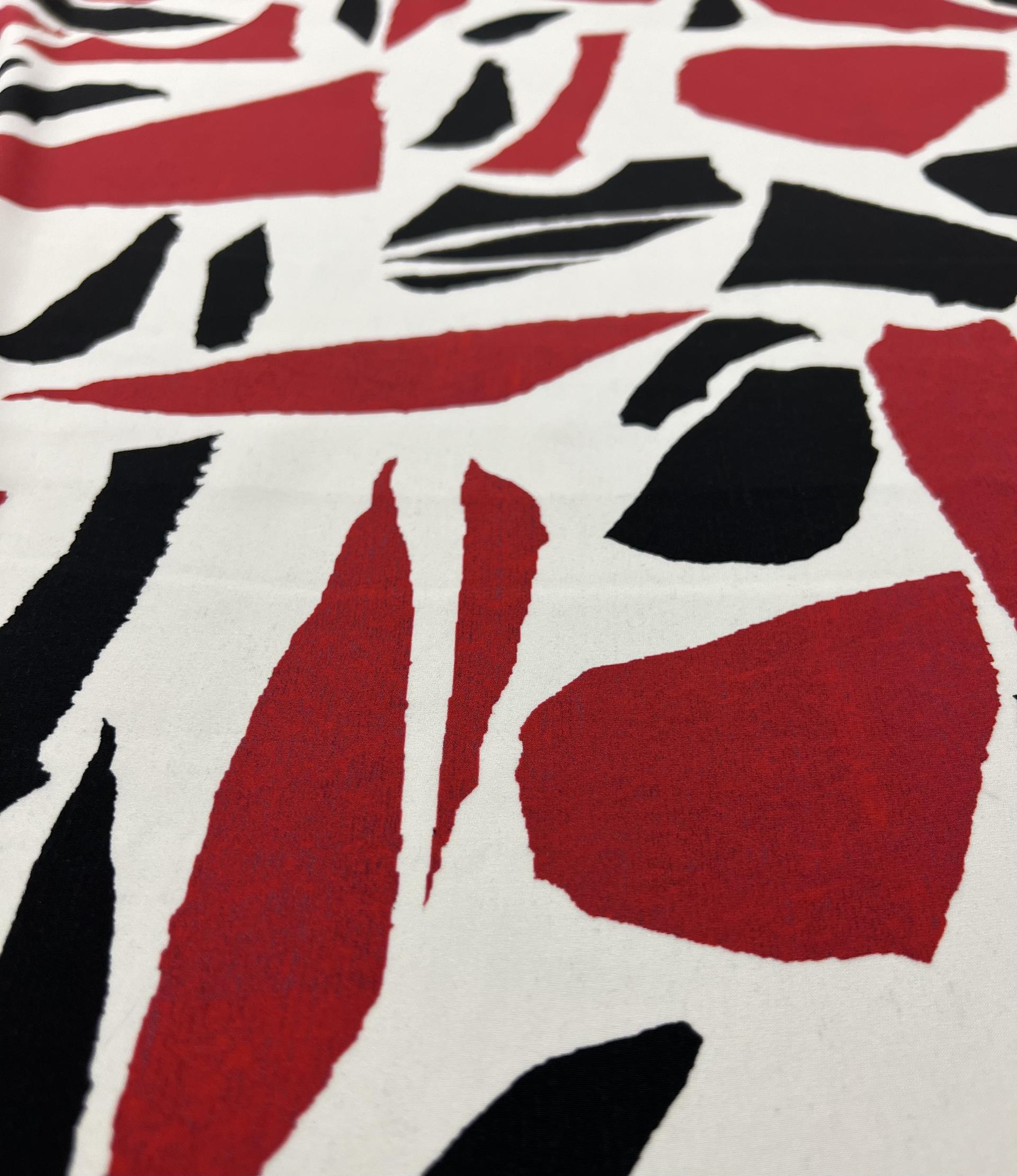 Printed Stretch Silk Charmeuse