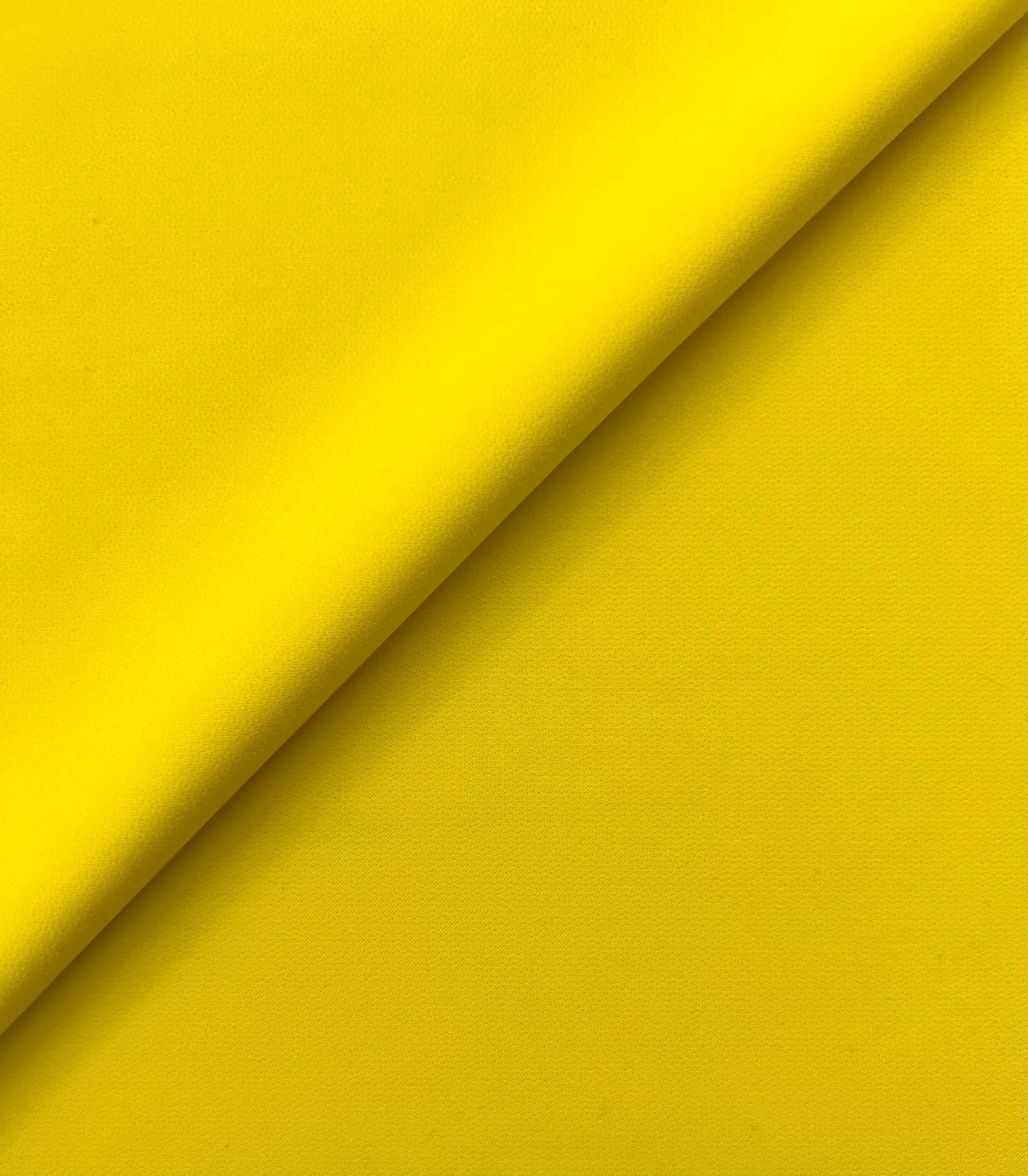 Polyester Stretch Crepe in Fluorescent Yellow
