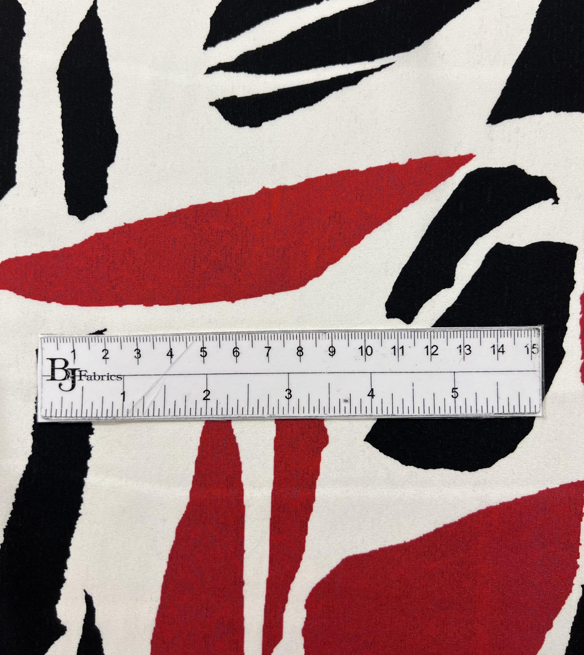 Printed Stretch Silk Charmeuse