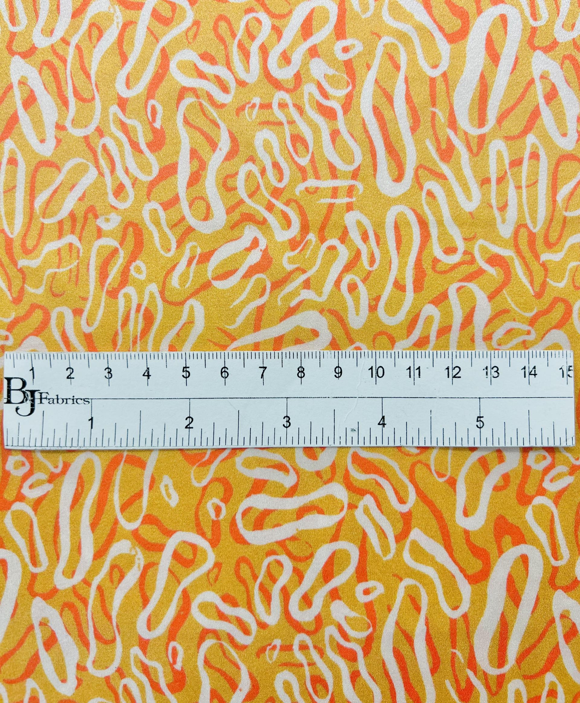 Printed Stretch Silk Charmeuse