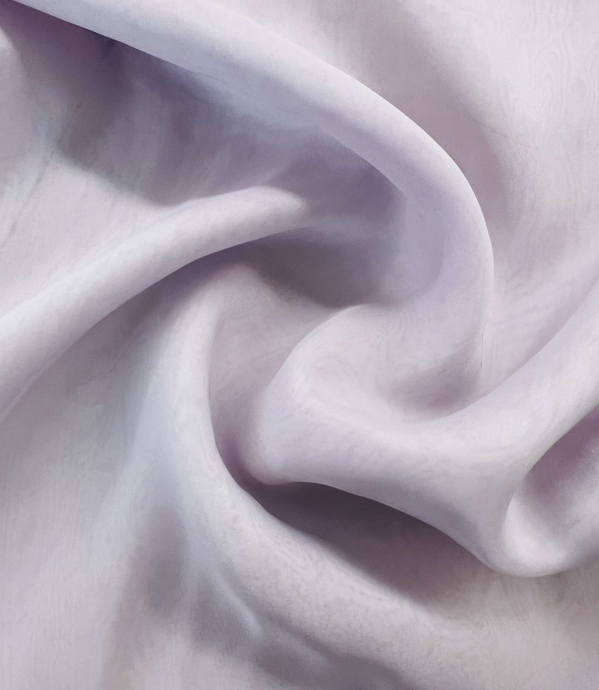 Iridescent Silk Chiffon in Blush Pink/Silver