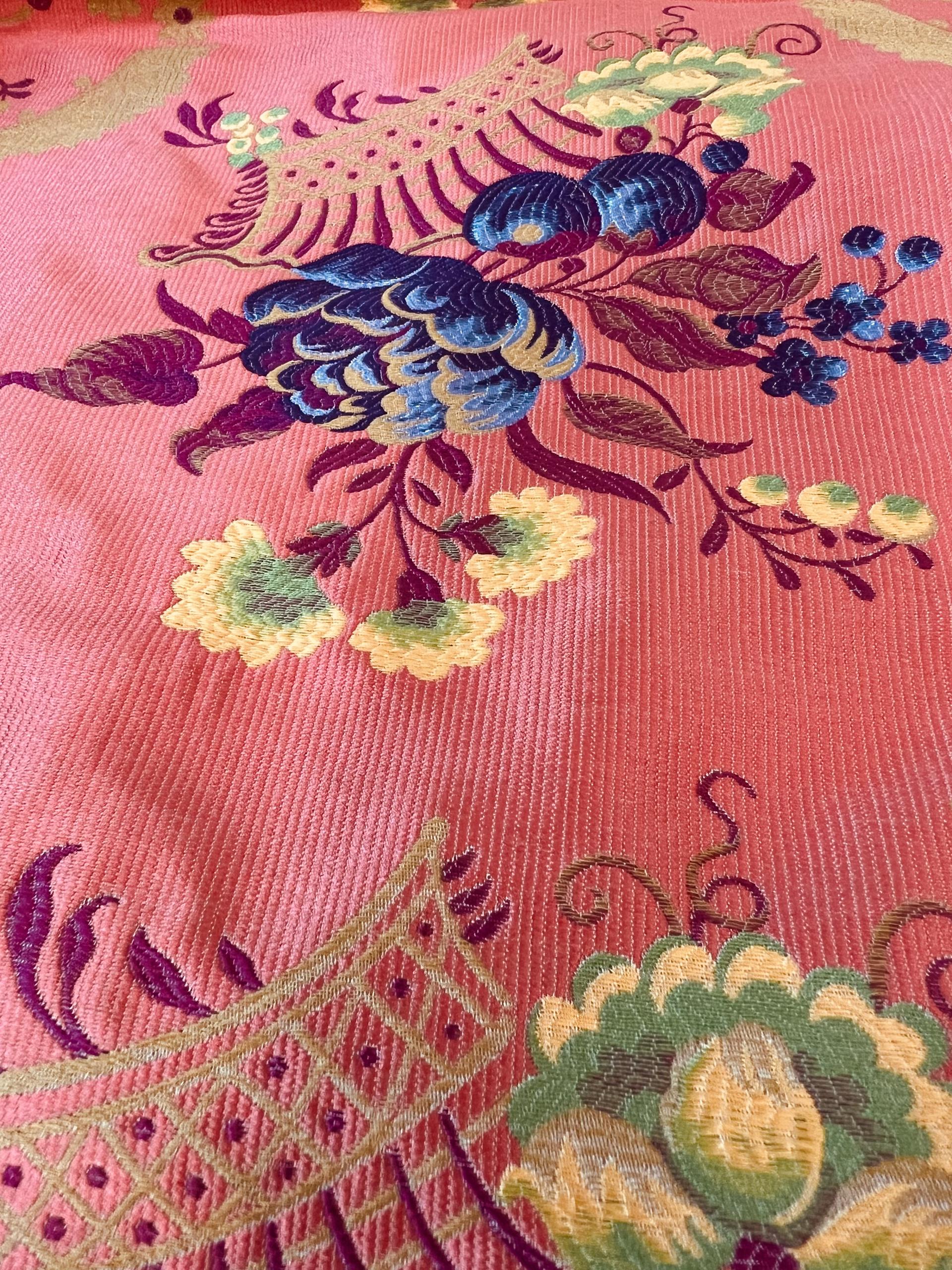 Vintage Cotton-Nylon Blend Brocade
