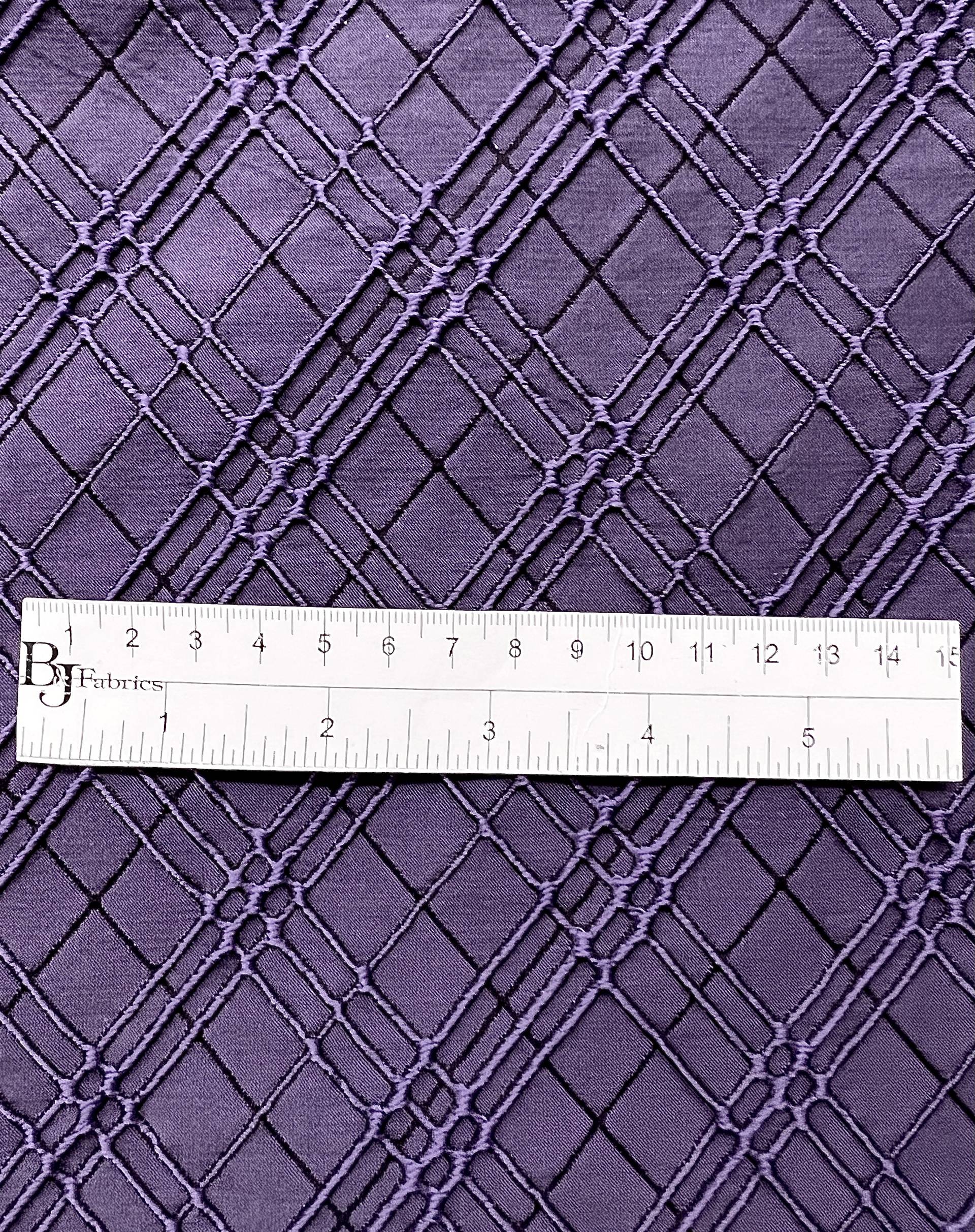 Argyle Brocade in Purple