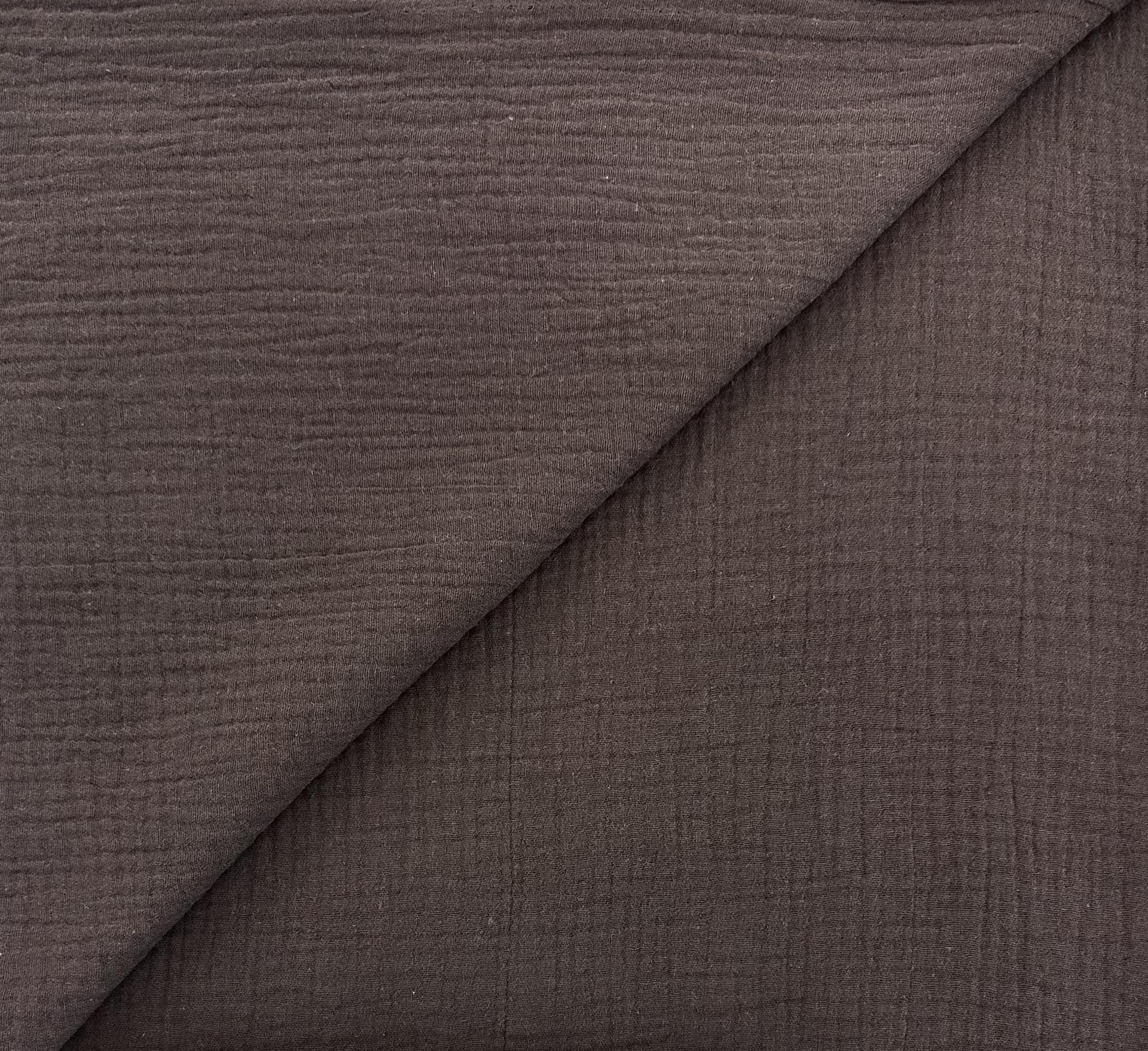 Organic Crinkle Cotton Double Gauze in Shadow