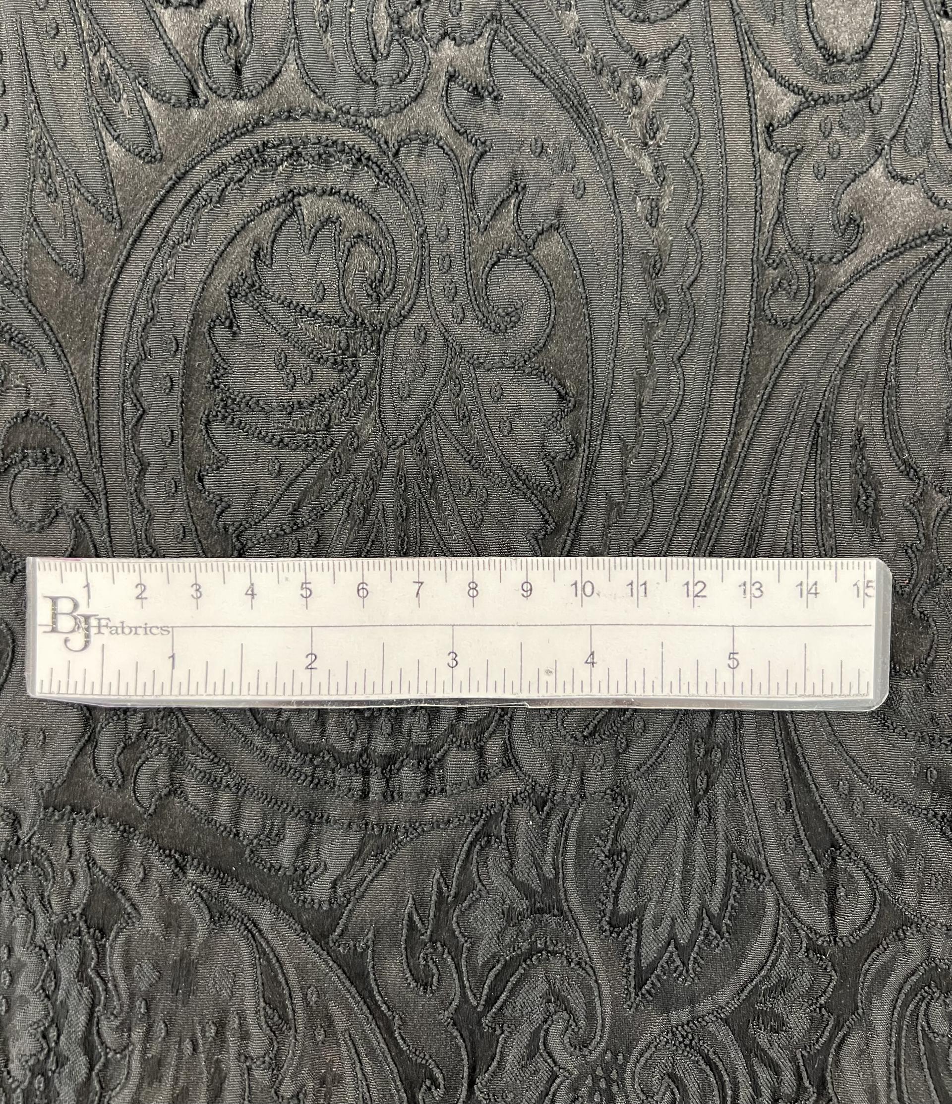 Paisley Brocade in Black