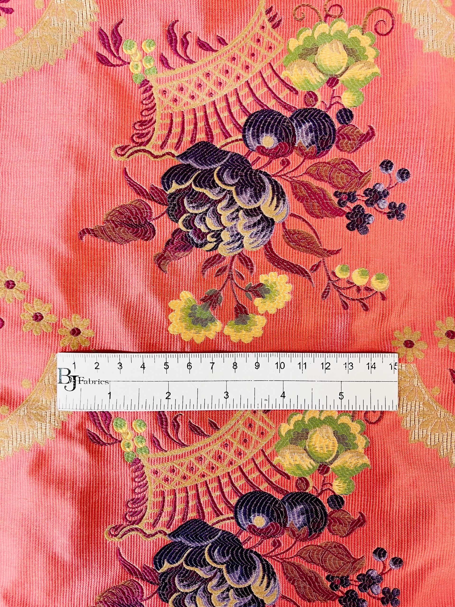 Vintage Cotton-Nylon Blend Brocade