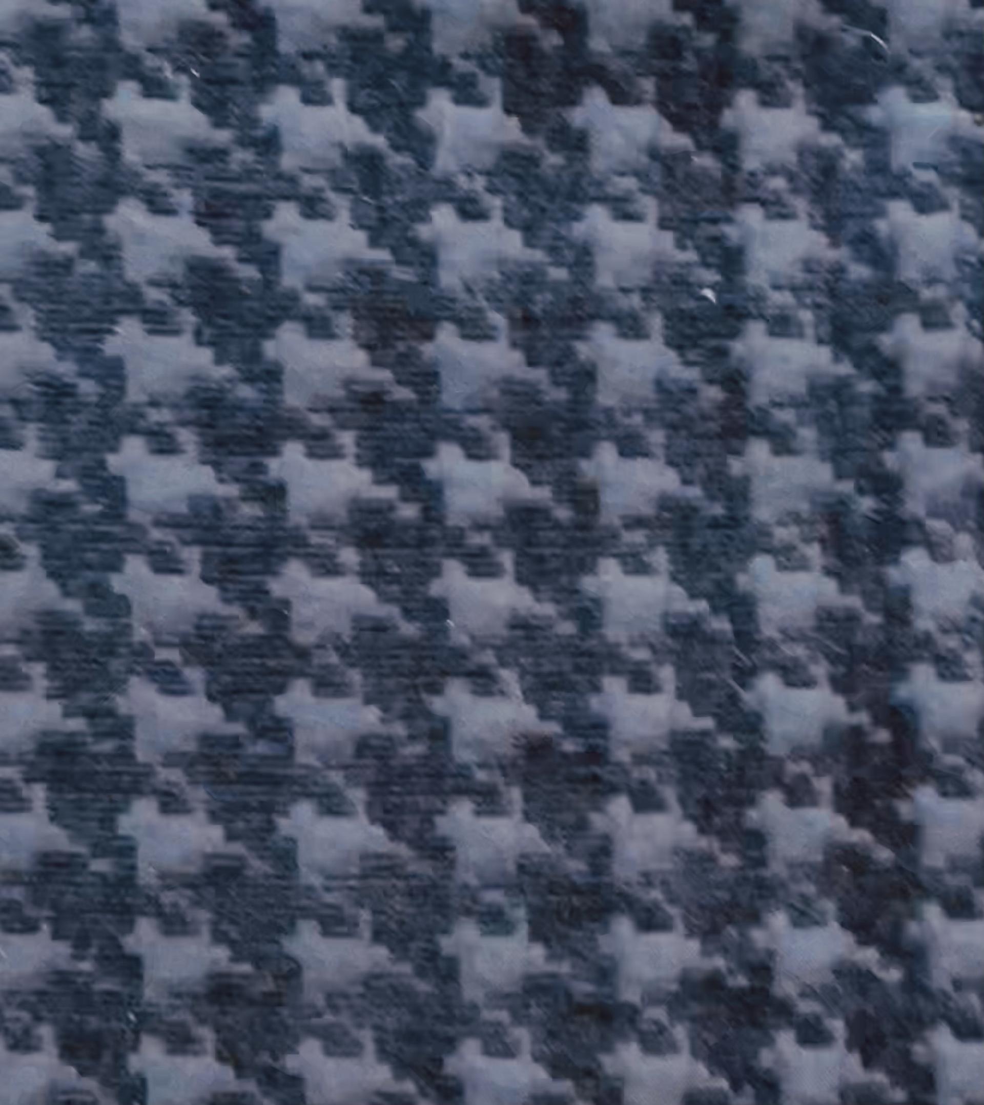 Houndstooth Chenille Brocade in Midnight
