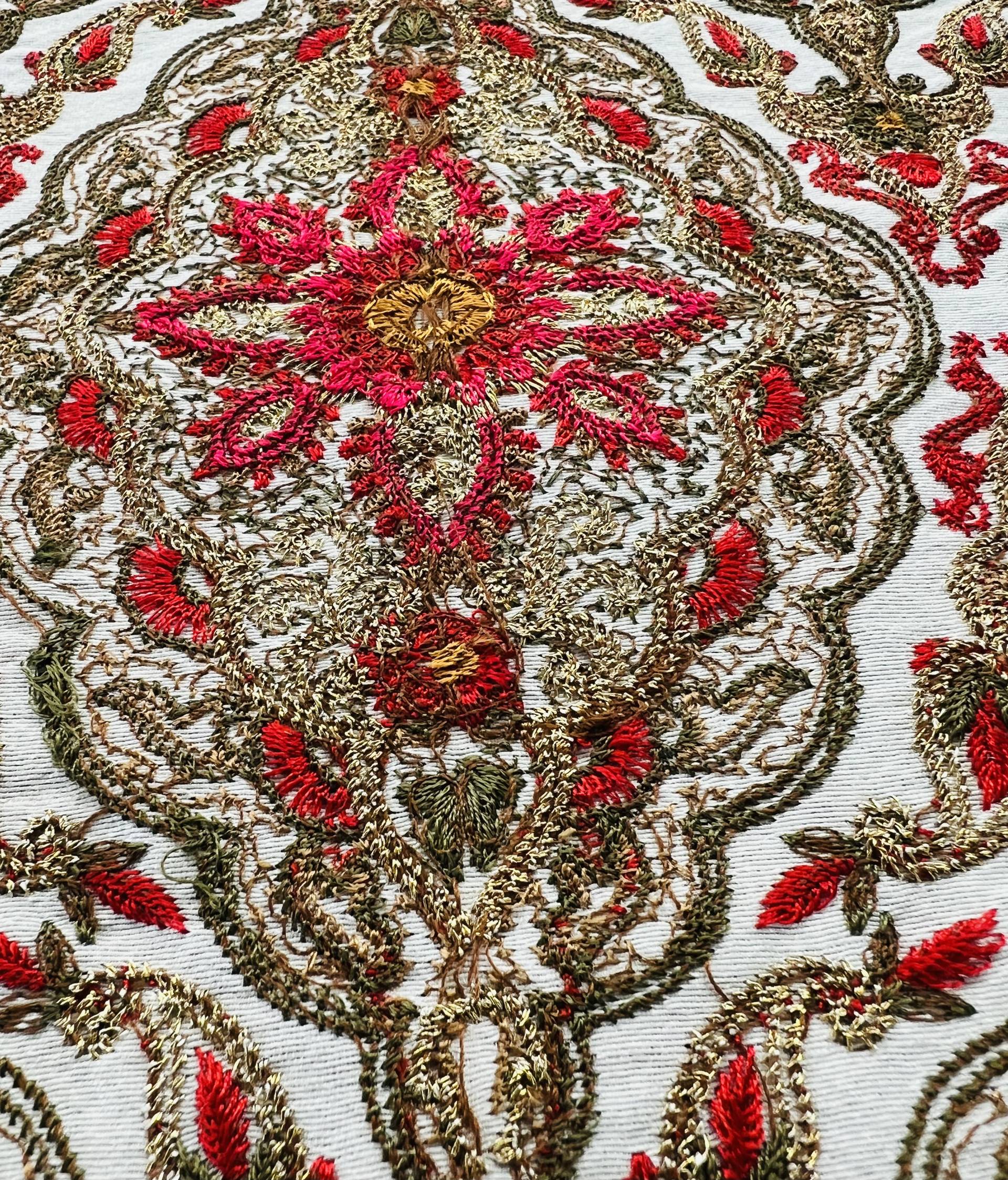 Embroidered Taffeta