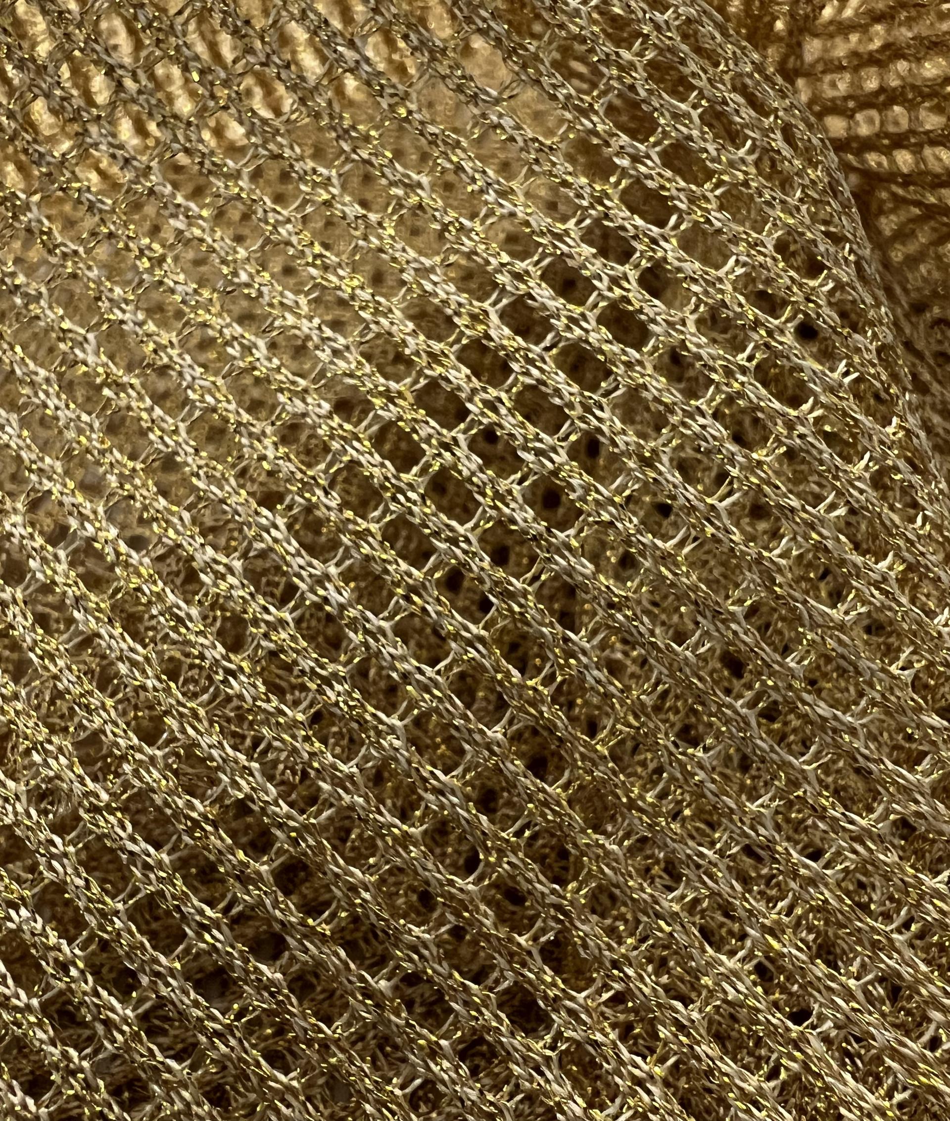 Metallic Mesh in Gold