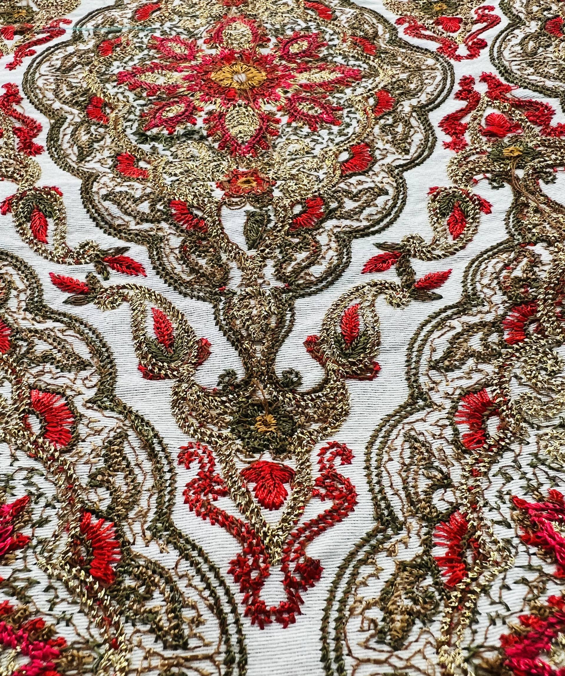 Embroidered Taffeta