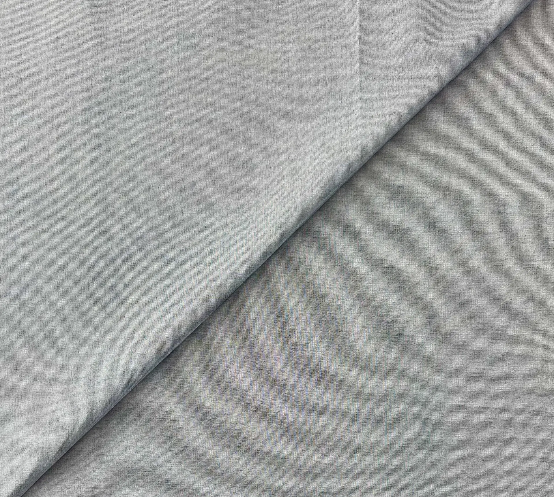 Cotton Lycra Pinpoint Oxford in Midnight