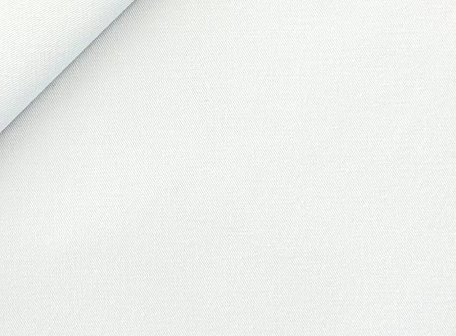 Sustainable Imported Cotton Spandex Twill in White