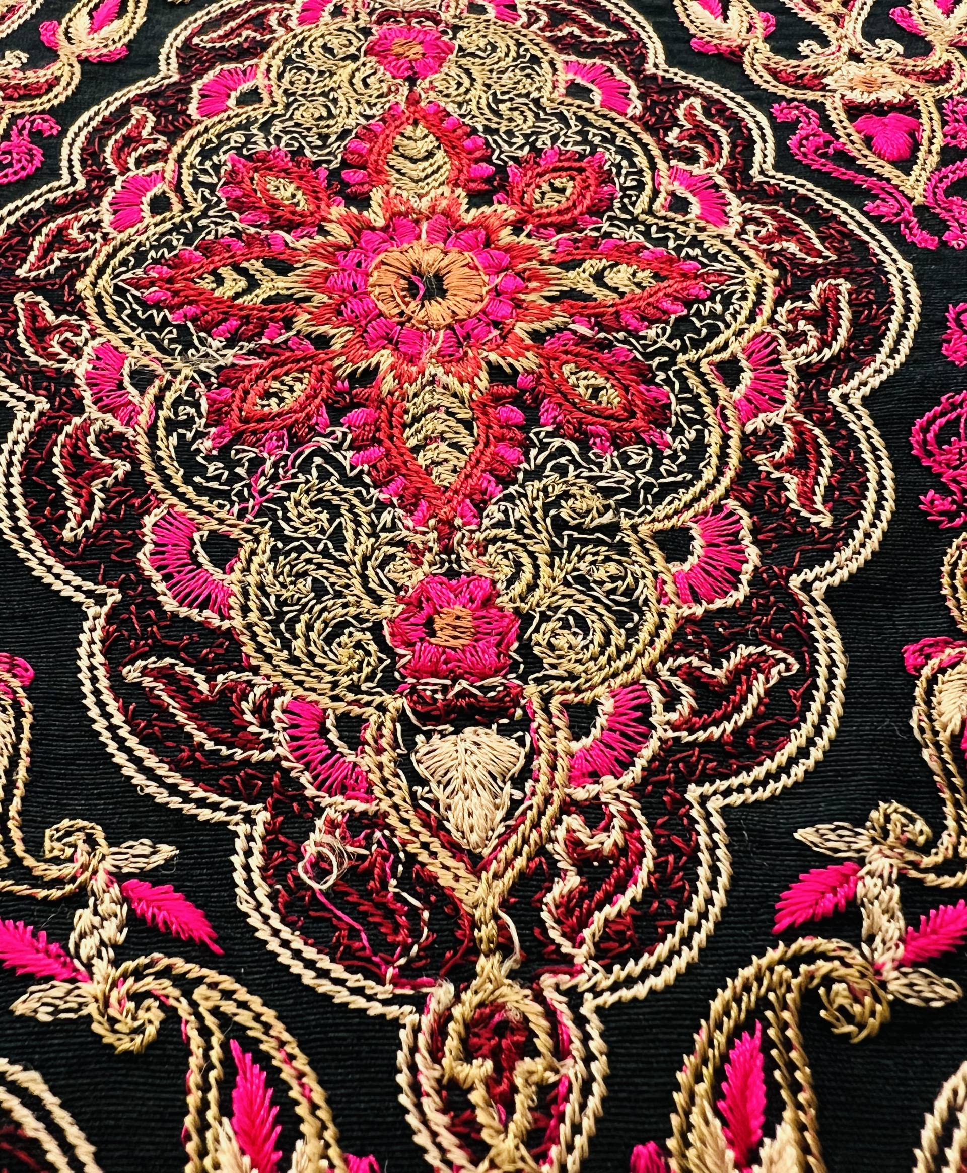 Embroidered Taffeta