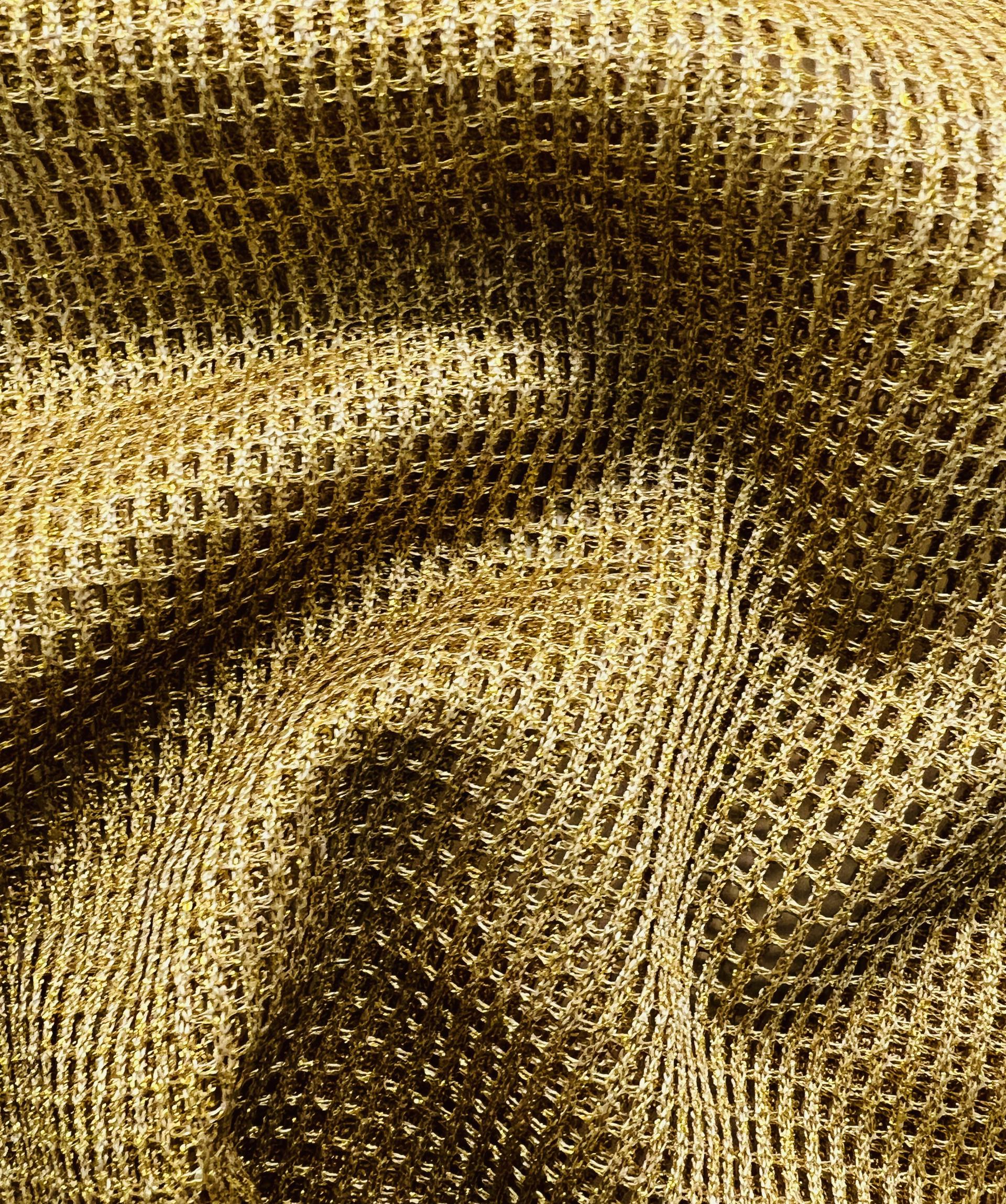 Metallic Mesh in Gold