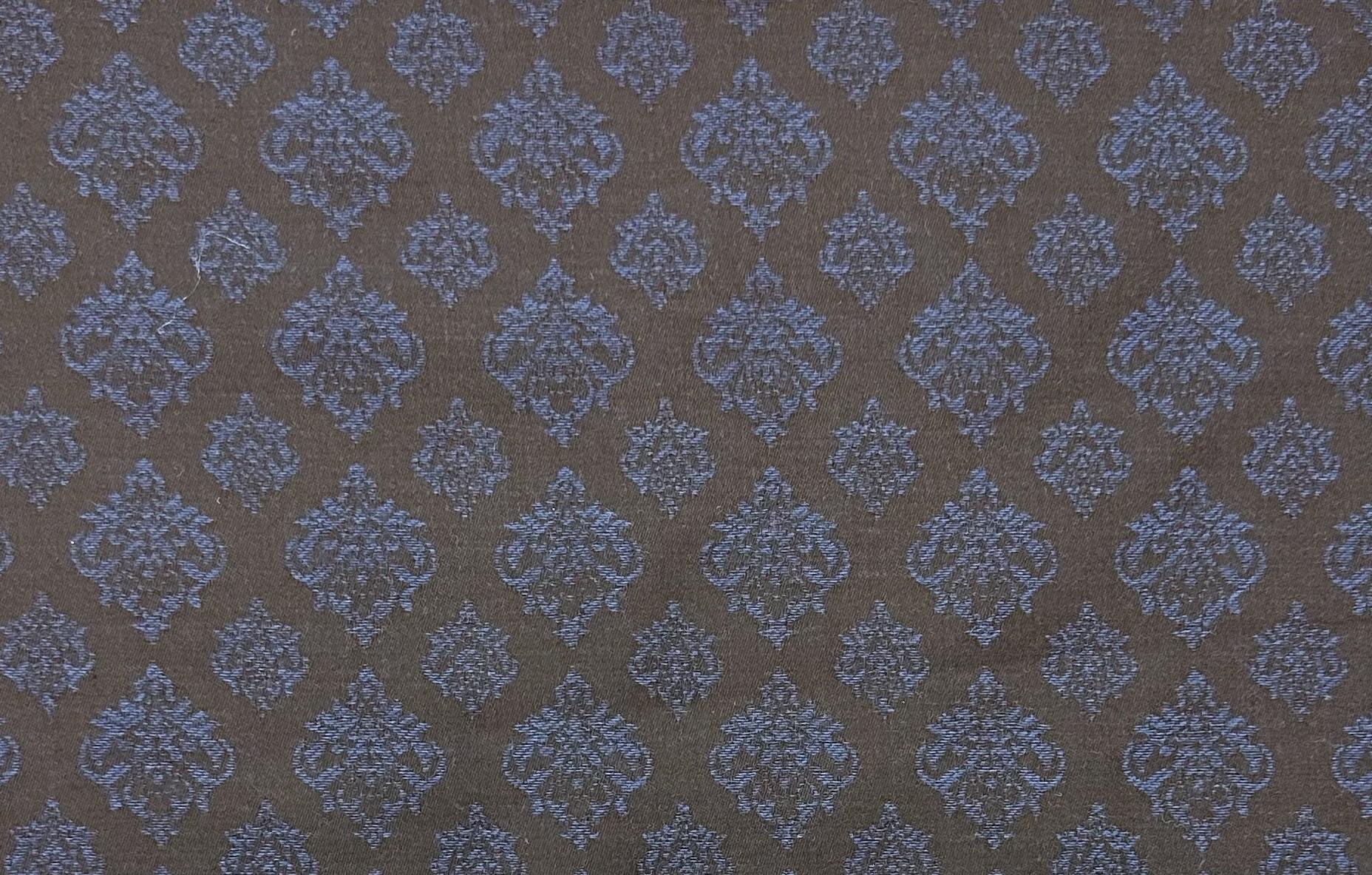 Super 110's Australian Wool Rayon Jacquard Suiting in Royal