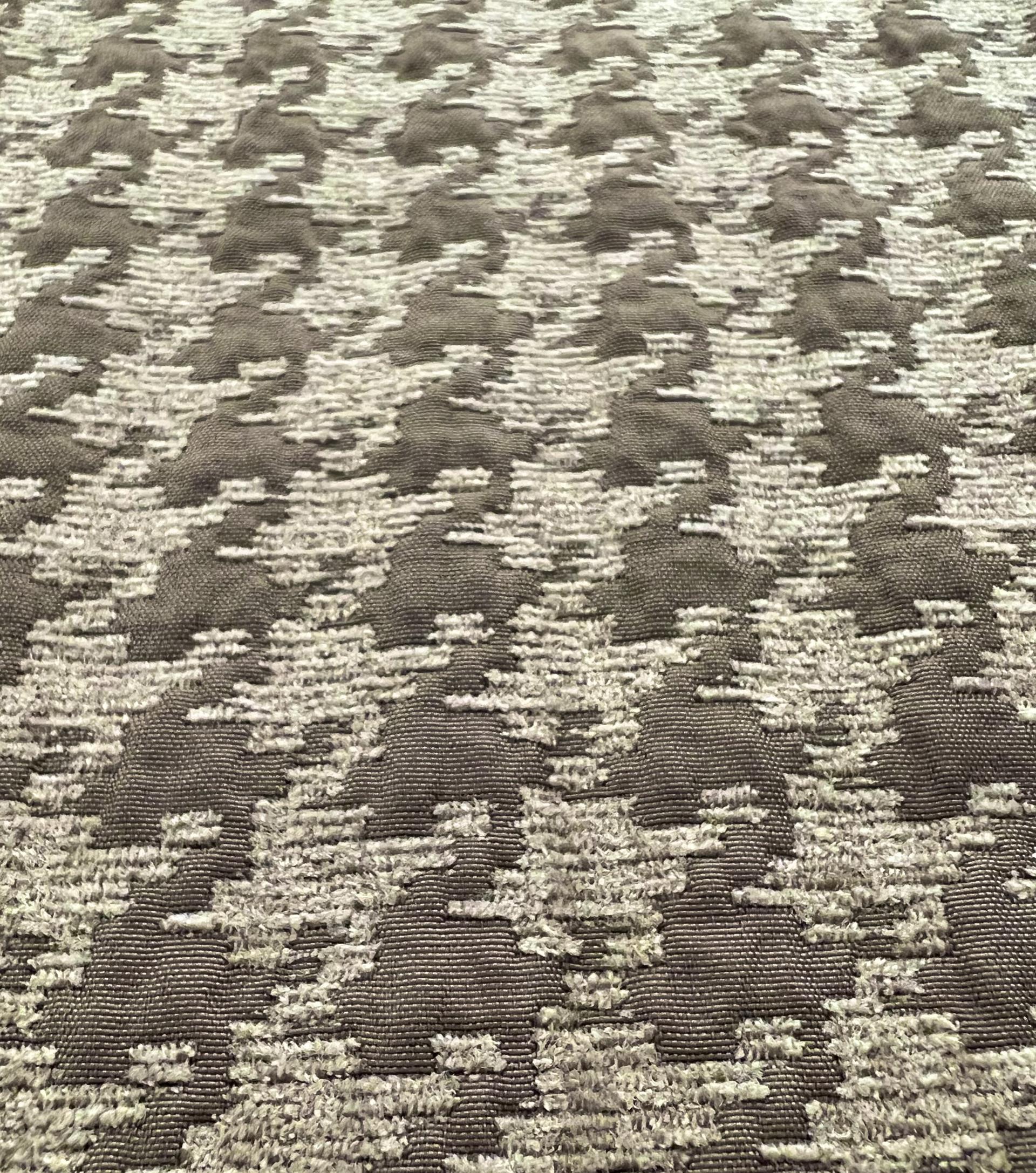 Houndstooth Chenille Brocade in Taupe