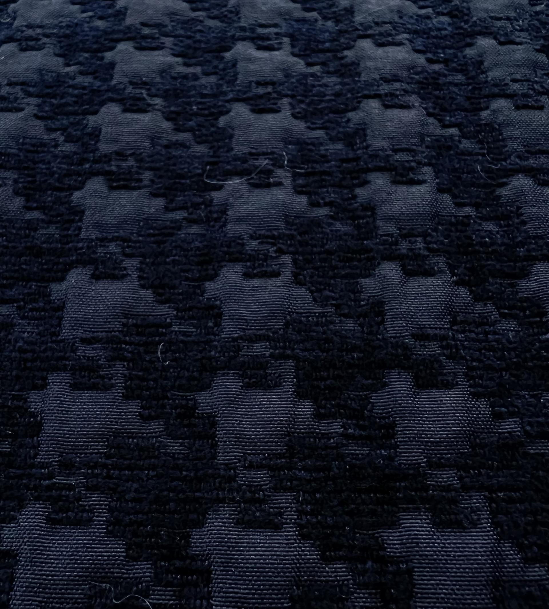 Houndstooth Chenille Brocade in Midnight