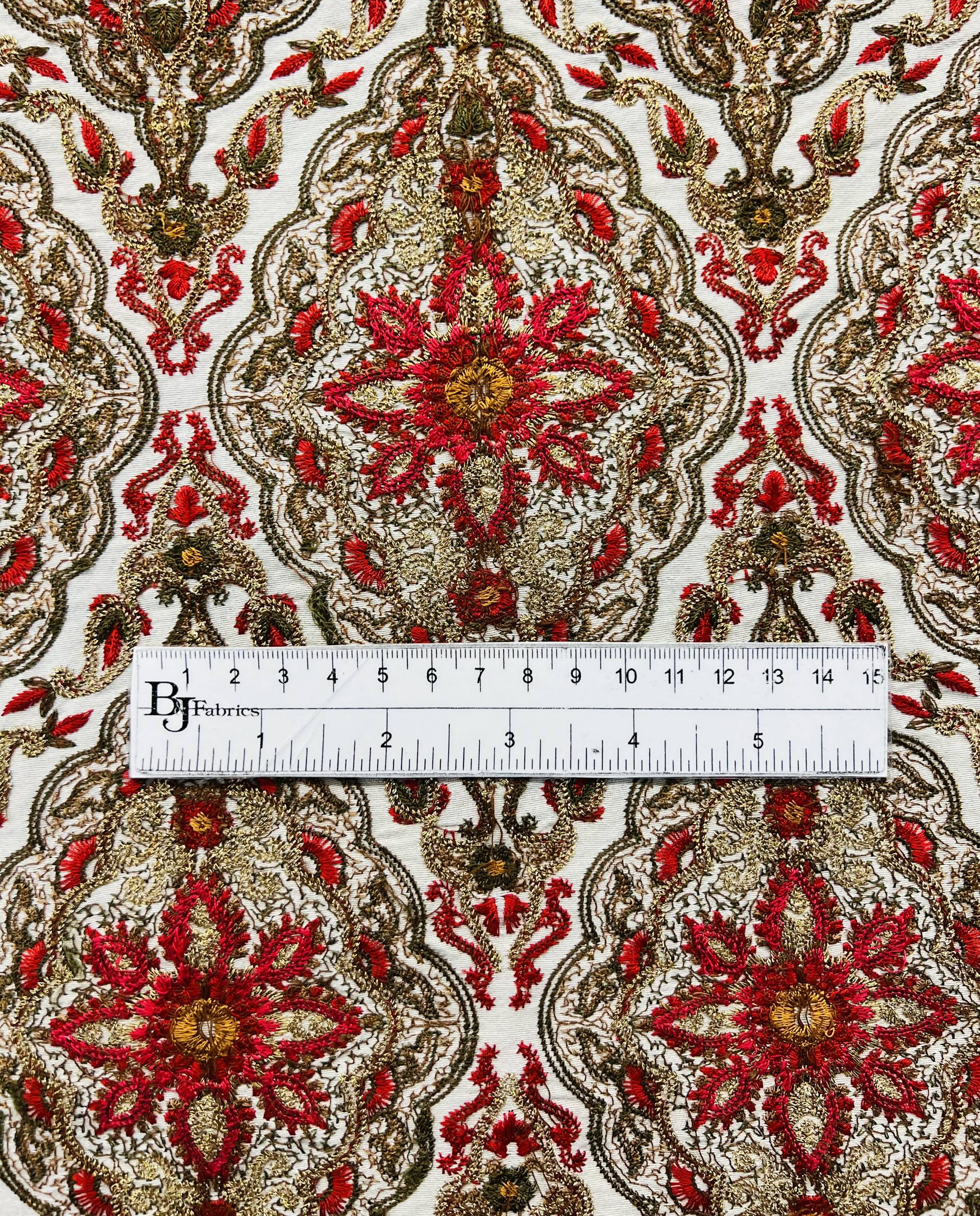 Embroidered Taffeta