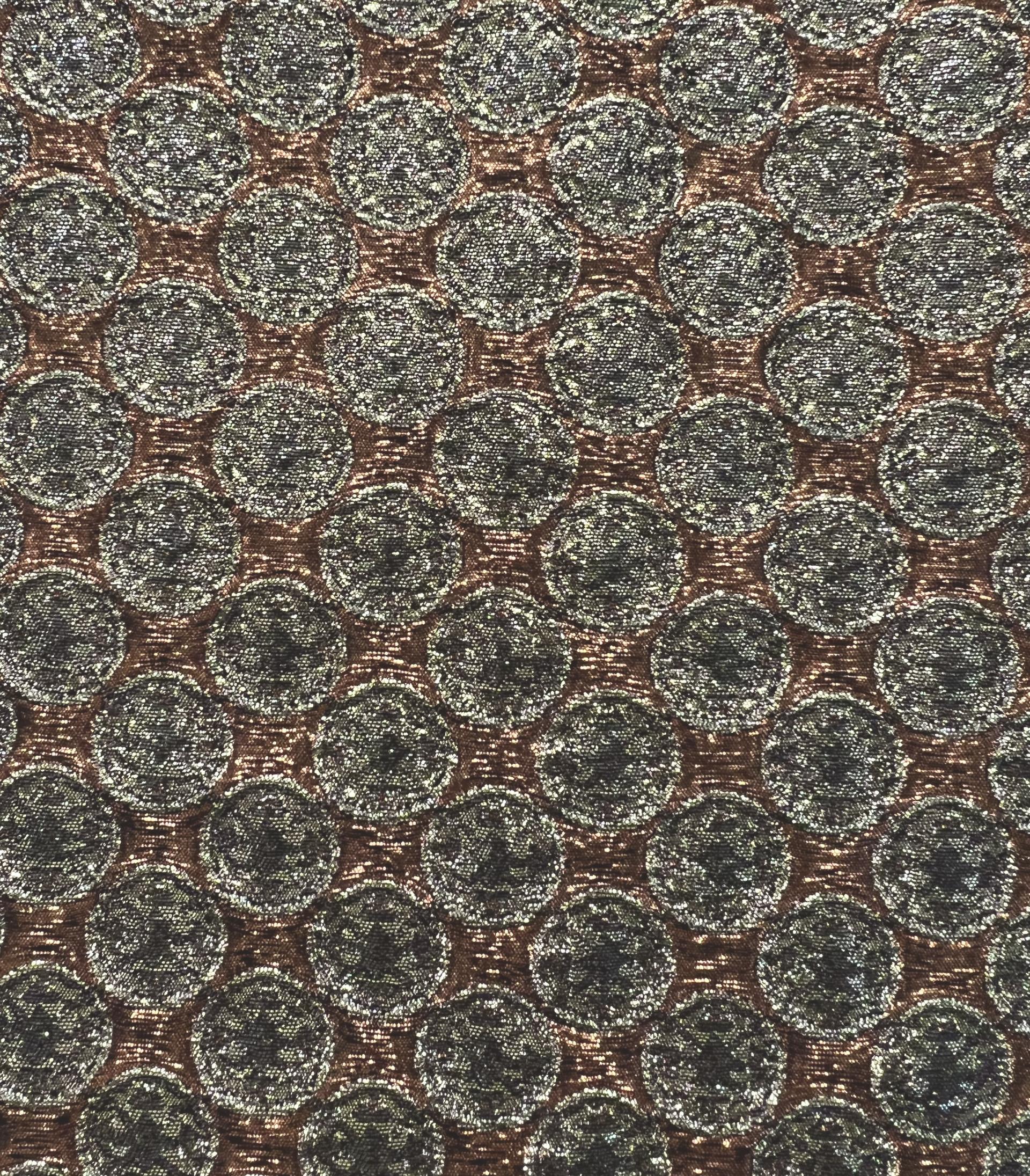 Metallic Brocade in Copper