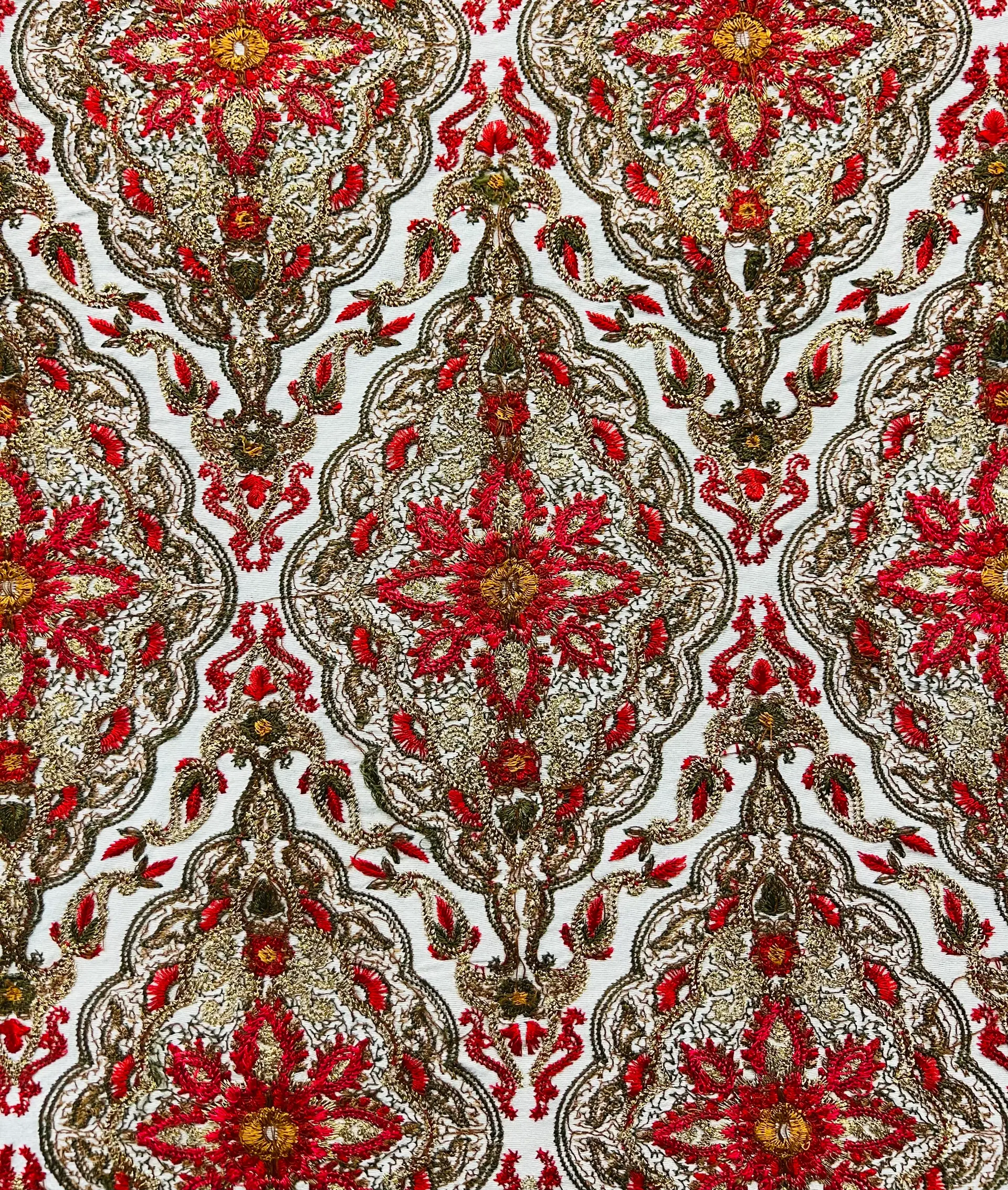 Embroidered Taffeta