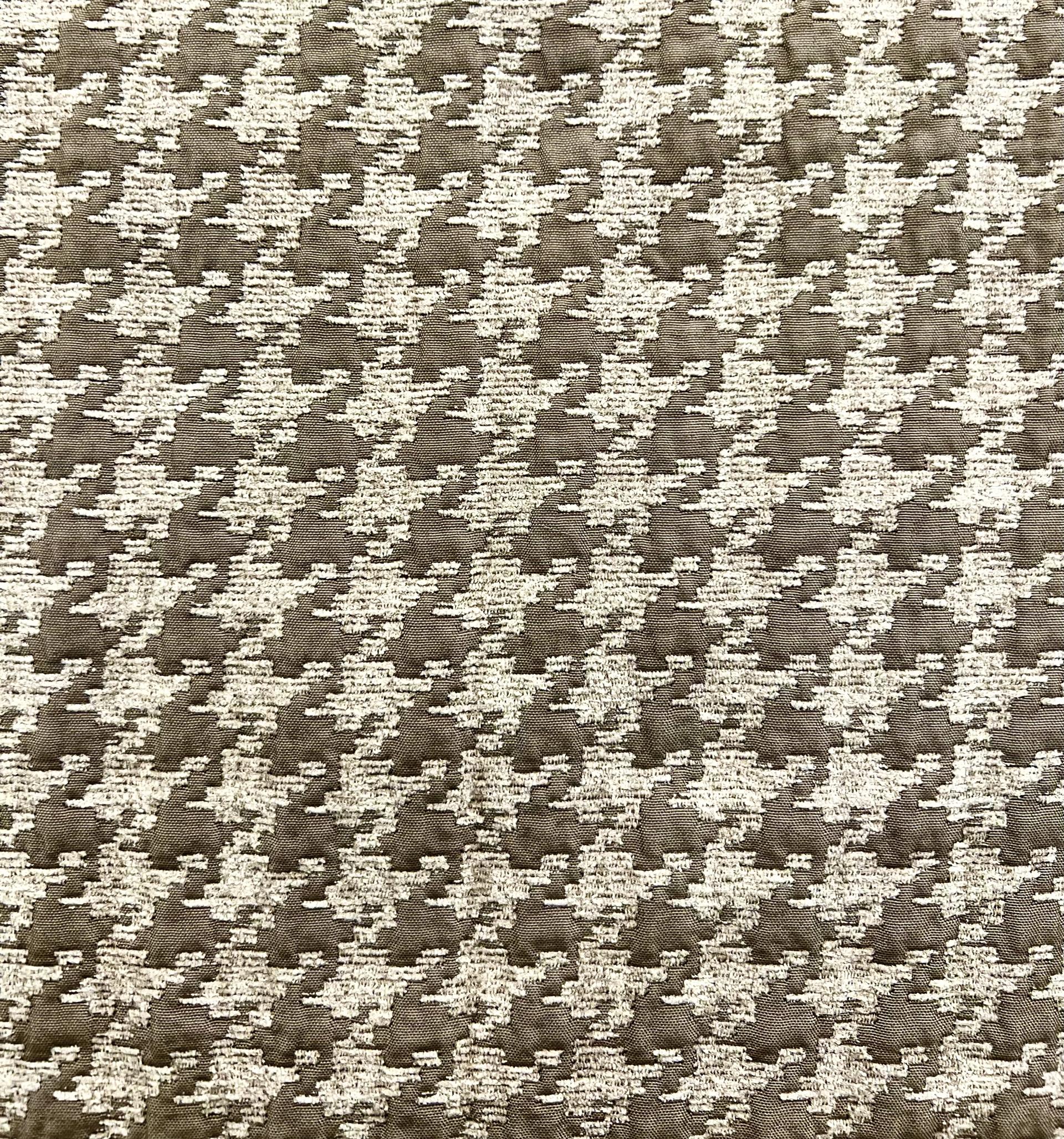 Houndstooth Chenille Brocade in Taupe
