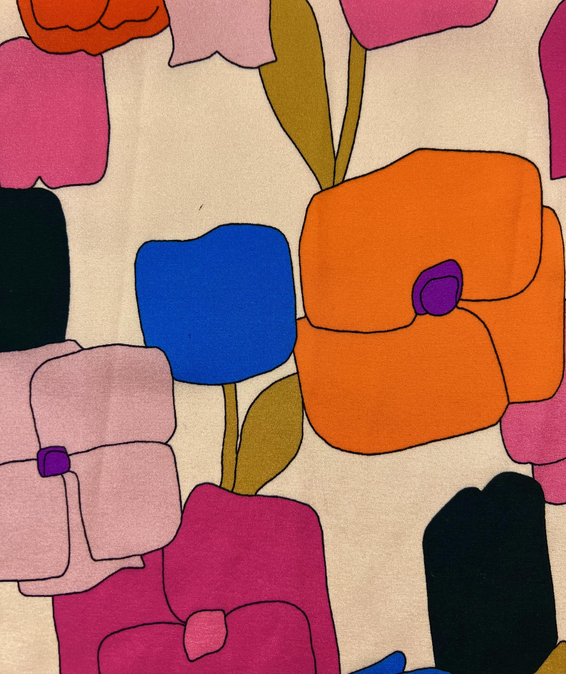 Printed Stretch silk charmeuse