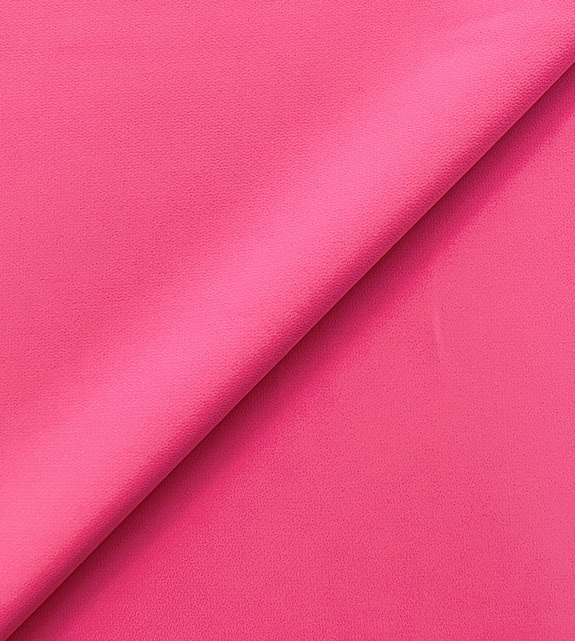 Spanish Polyester Stretch Crepe in Fluorescent Pink