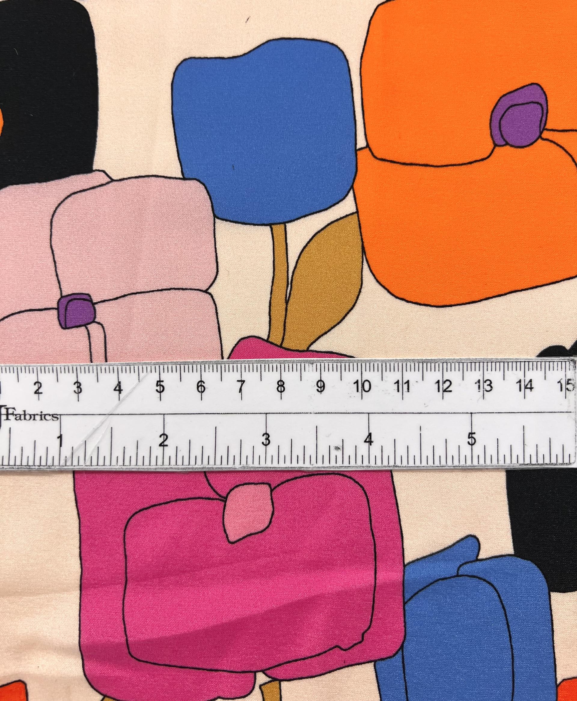 Printed Stretch silk charmeuse