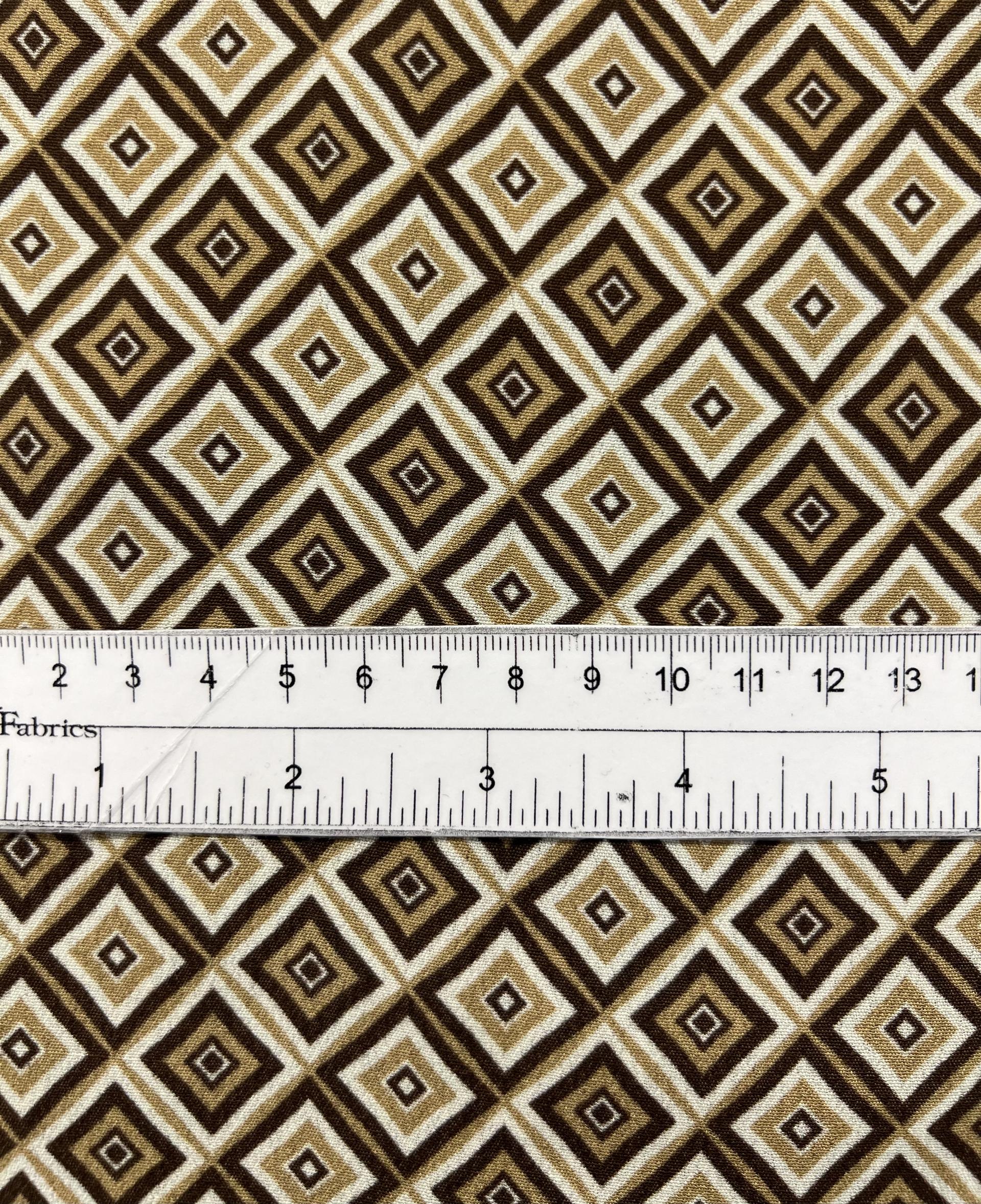 Printed 100% Viscose Tissue crepé in Browns