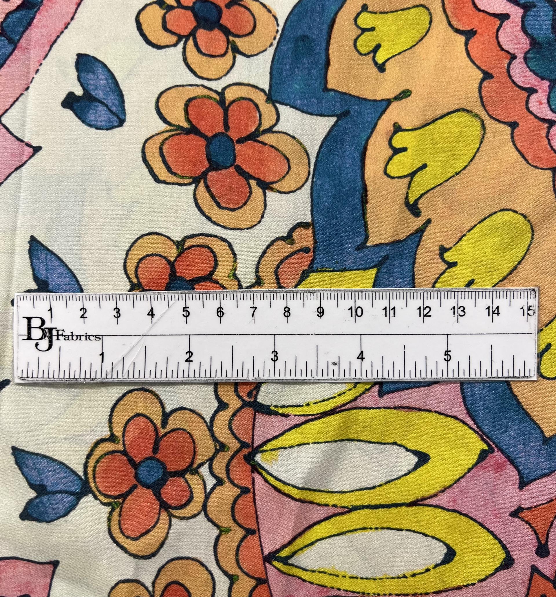 Printed Stretch Silk charmeuse (Matte Side)