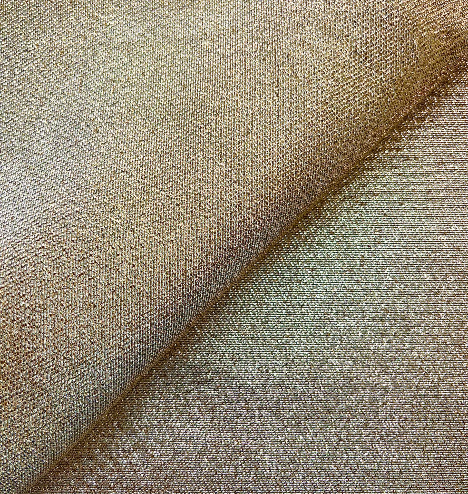 Heavy Lamé Twill in Silver Gold